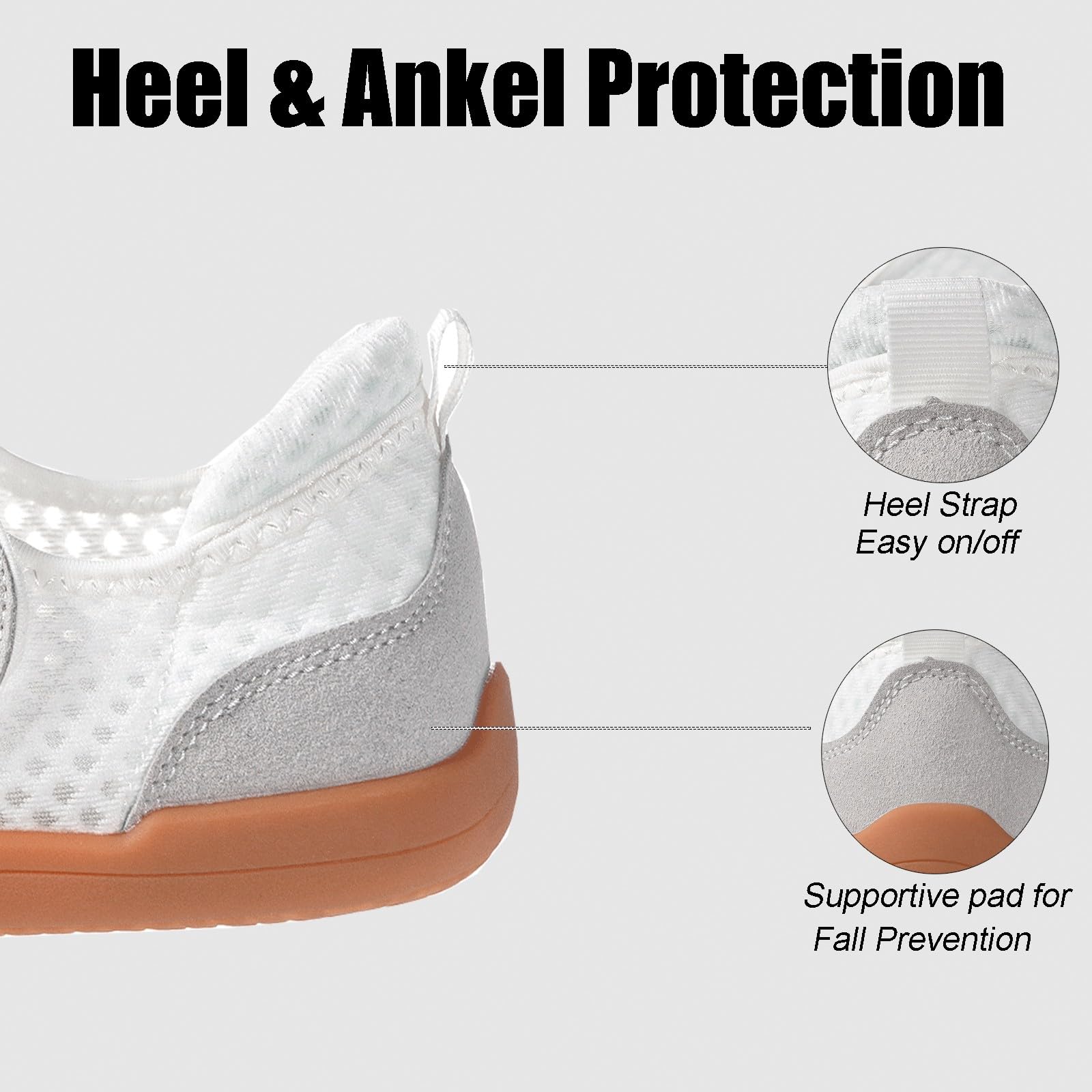 Zapatos Diabeticos para Mujer Hombre Extra Anchas Transpirables Ligero Antideslizante Ajustable Cómodo ortopédicos Zapatillas para Caminar Calzado Edema Artritis Ancianos Persona Mayor — view 6