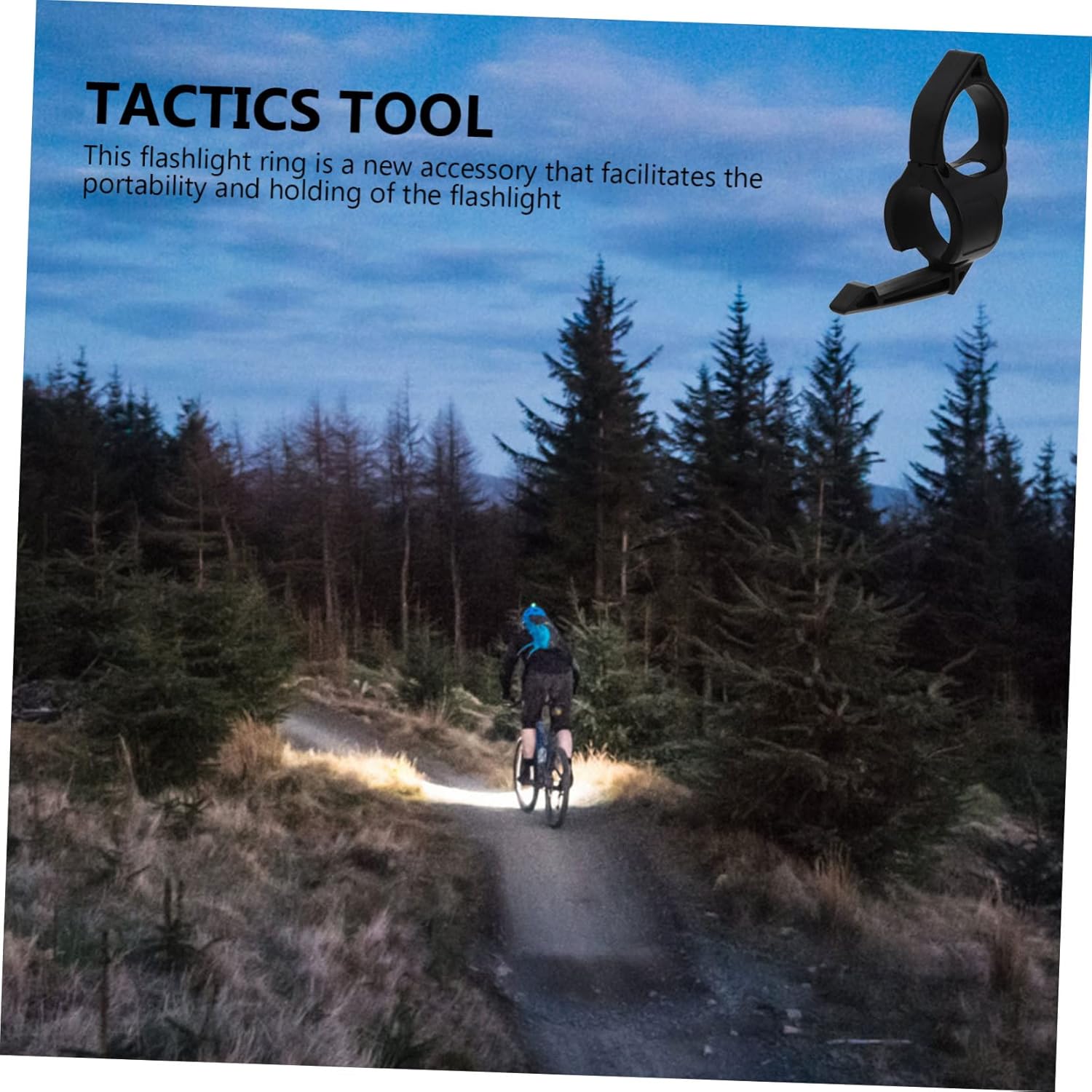 Flashlight Ring Outdoor Tools Handheld Flashlights Tools Gear Stand Film Prop Nylon Flashlight Holder Auxiliary Lighting Tool Adapter Compatible