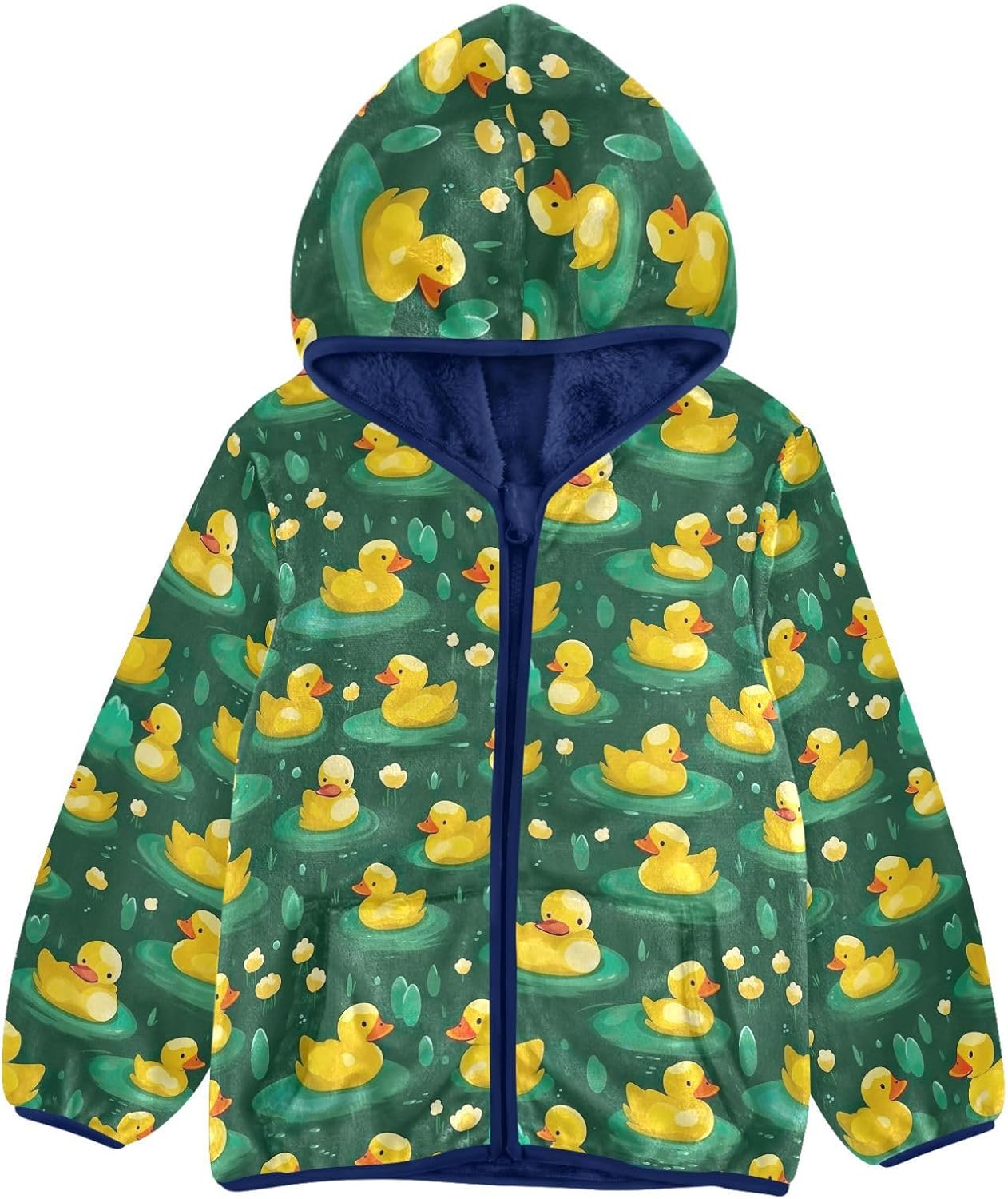 Boys Fleece Coat,Children's Zip-Up Hoodie Jacket,Baby Warm Fashion Outerwear 3-10T