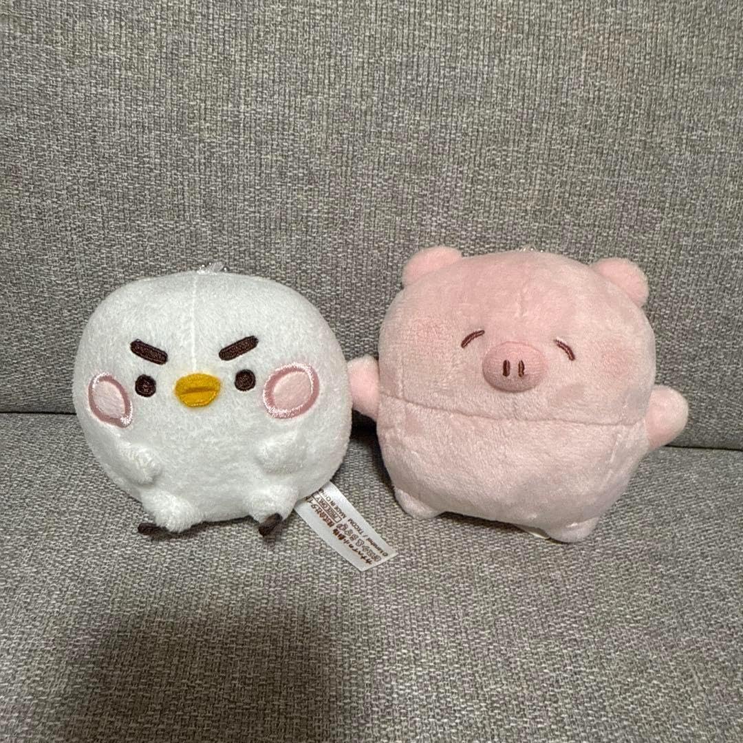 ぬいぐるみセット 鳥と豚*2 ぬいぐるみセット 鳥と豚*2 ぬいぐるみセット 鳥と豚*2 ぬいぐるみセット
