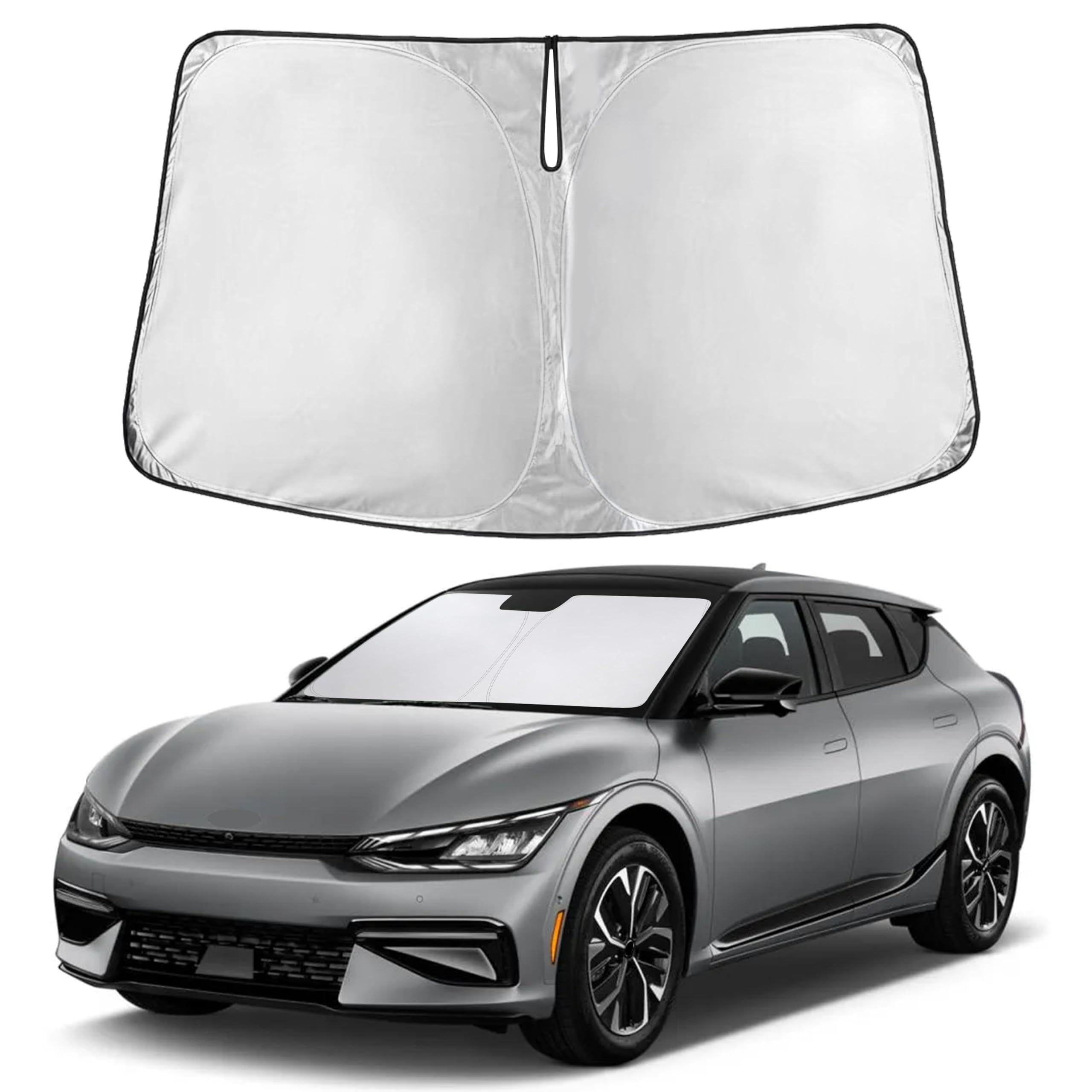 EcoNour Windshield Sunshade Compatible for Kia EV6 2022-2023 2024 2025