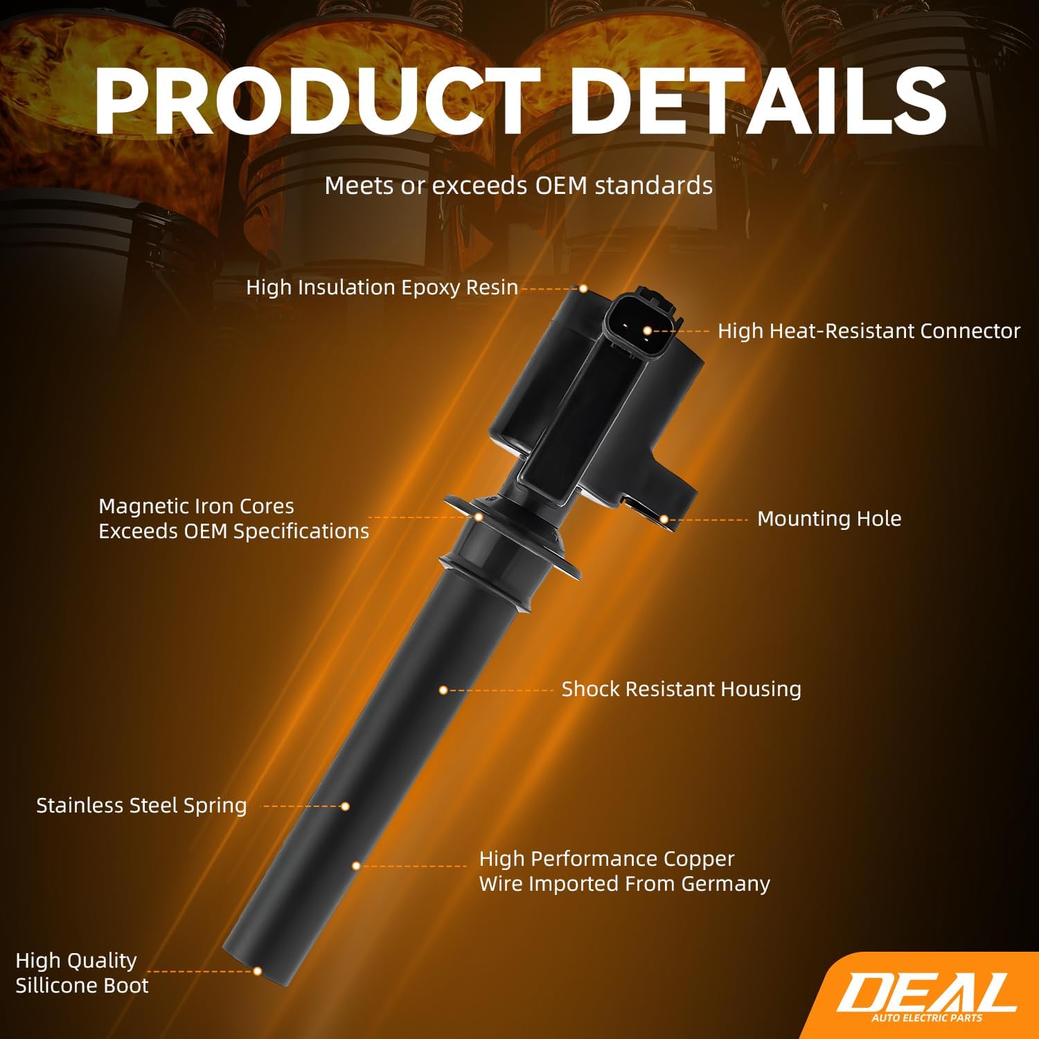 DEAL Set of 6 Ignition Coil Pack + Double Iridium Spark Plugs Compatible With 01-08 Escape Mariner 05-07 Montego Freestyle Five Hundred 03-08 6 01-11 Tribute 02-06 MPV 00 Sable Taurus 04-05 3.0L DOHC