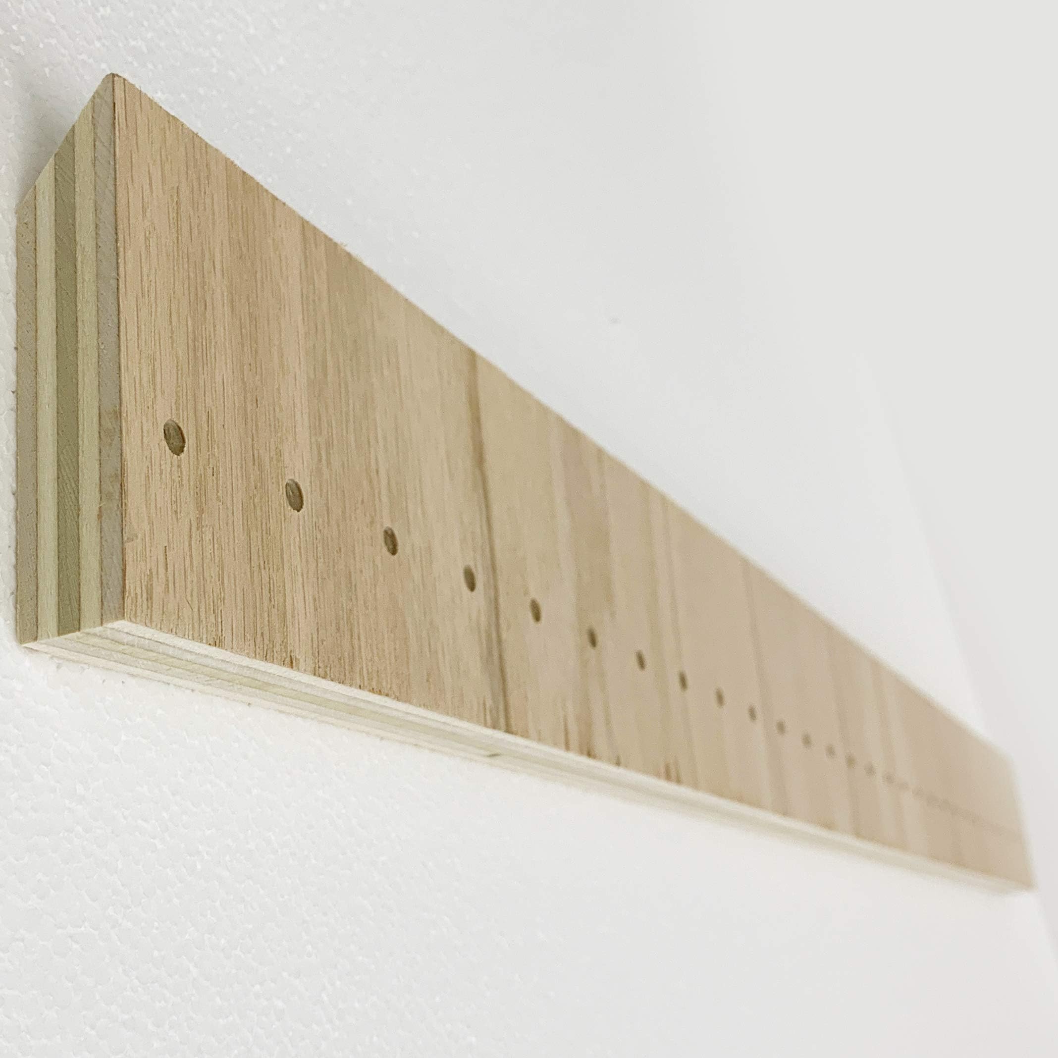 Universal Plywood French Cleat Hanging Bracket 3 Inch High, 3/4" Thick - 36" Length
