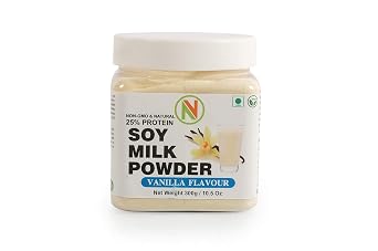 NatureVit Soya Milk Powder [Vanilla Flavour] [Vegan, Non-GMO & 25% Protein] 600.00 gm