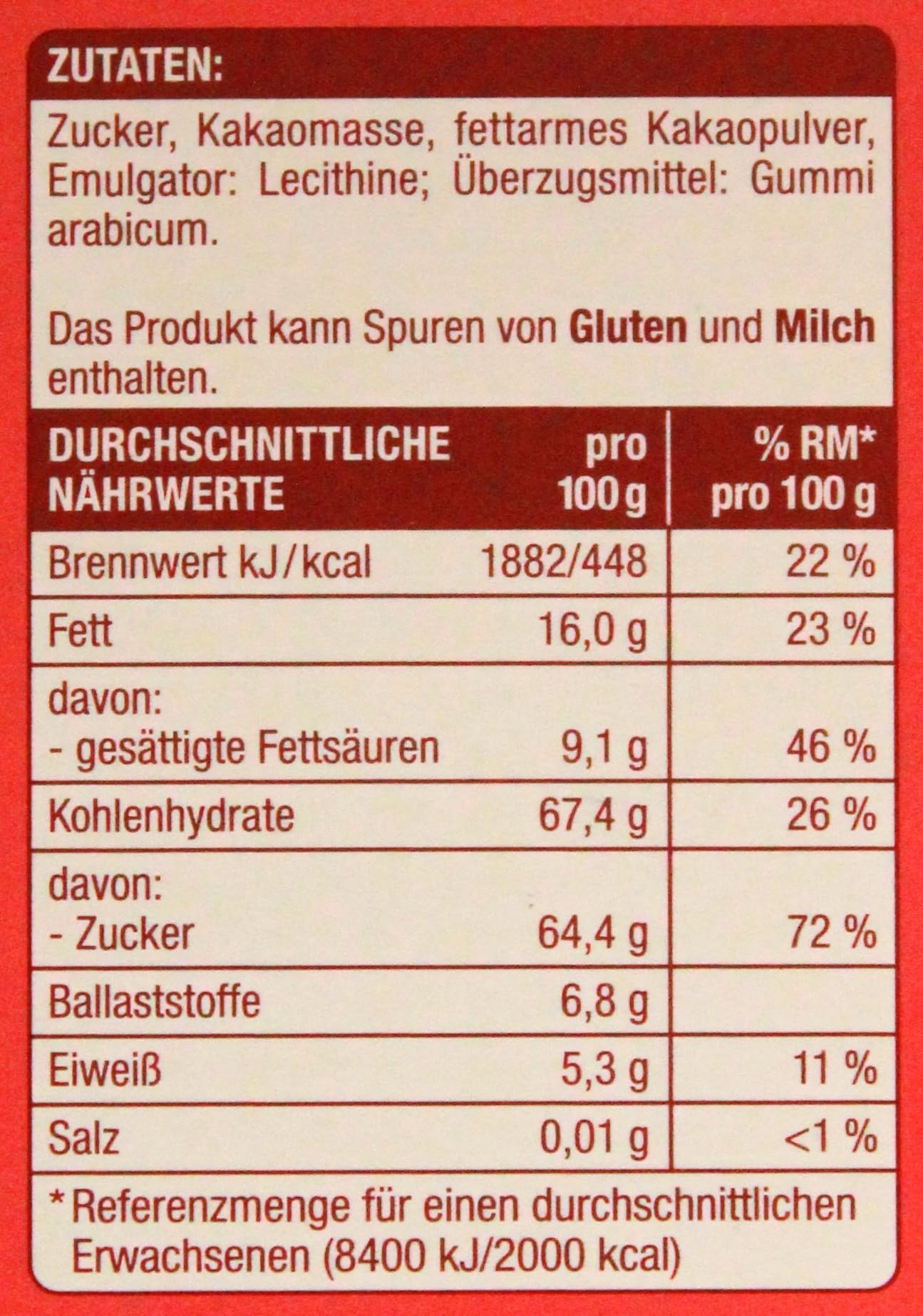 Gut & Günstig Schokostreusel, 9er Pack (9 x 400g)