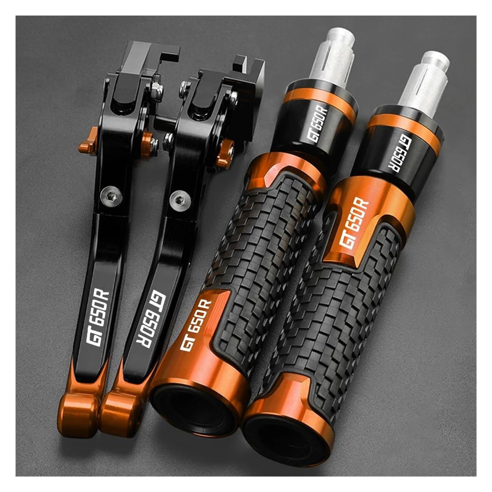 Leviers de frein Hyosung GT650R 2010-2020 en aluminium et poignées S-04