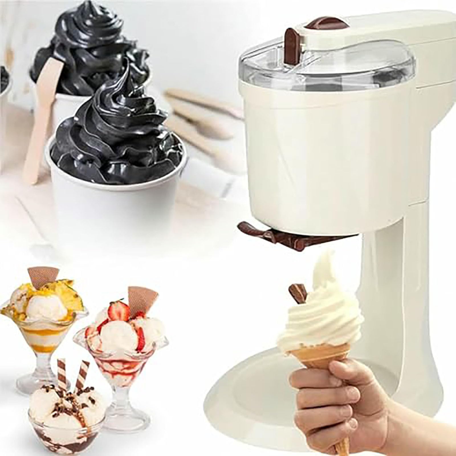 Máquina de helados rápida con sistema de rotación suave