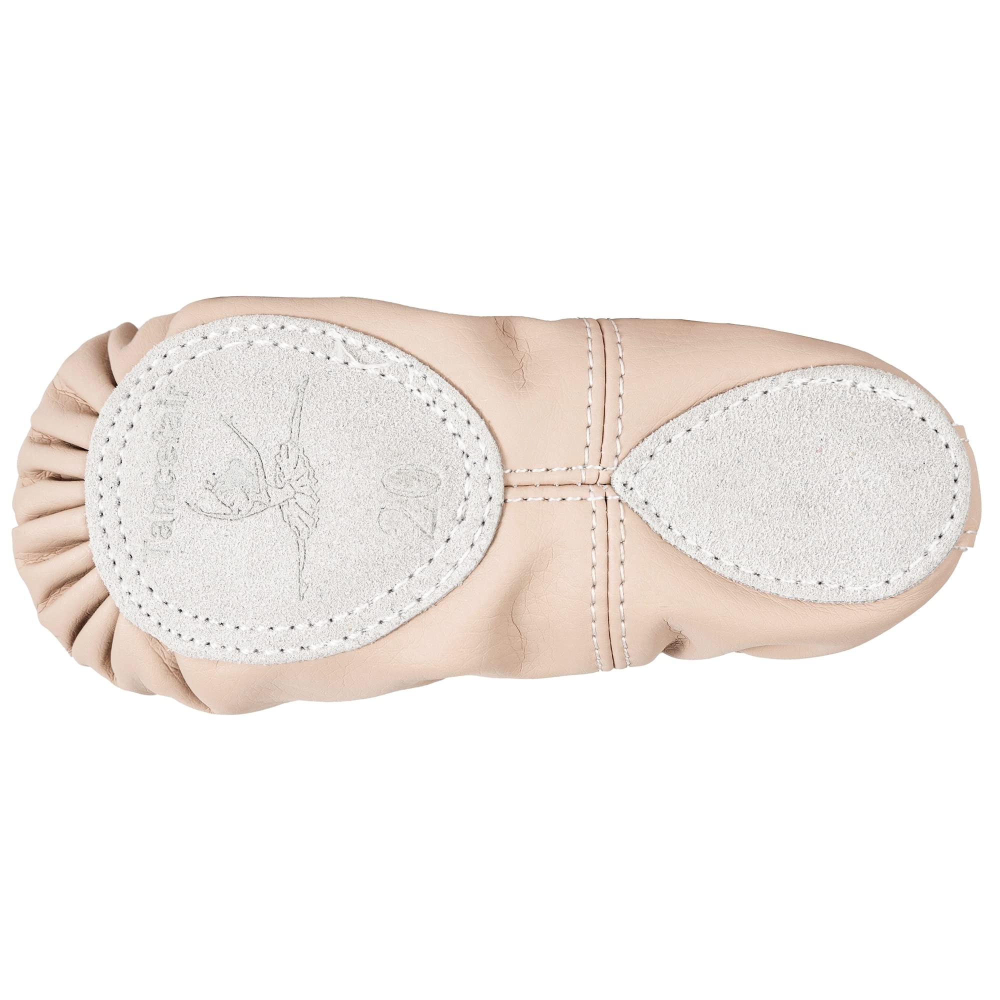 Tancefair Scarpette da Danza Classica in Pelle Scarpe Danza Mezza Punta Scarpette da Ballerina Ginnastica Ballo Pantofole per Bambina Ragazze e Donna