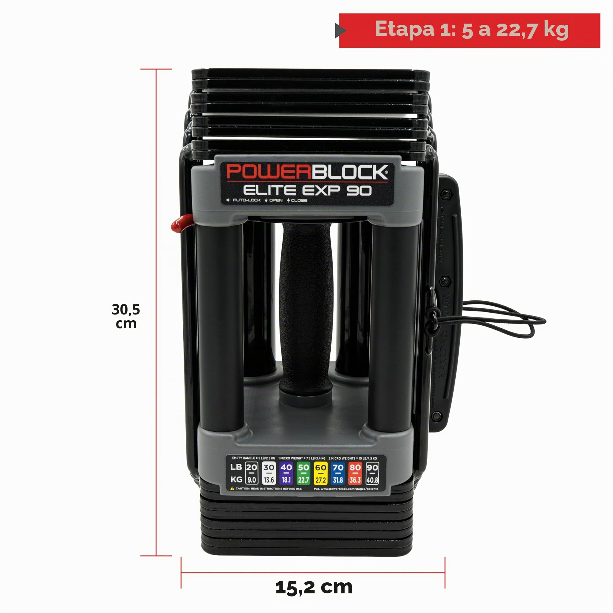 POWERBLOCK EXP 23kg 1ペア　正規品 POWERBLOCK Elite EXP - Mancuernas ajustables, se venden en pares