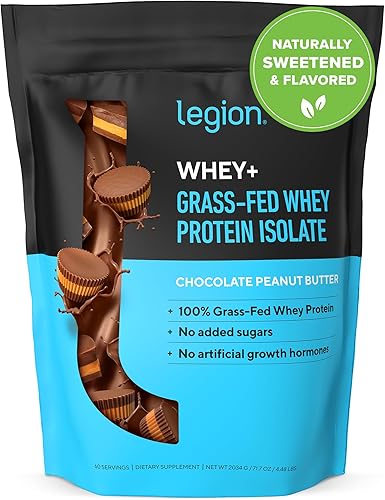 Vista 77 de LEGION Whey+ - Proteína aislada de suero de vacas alimentadas con pasto, baja en carbohidratos, baja en calorías, sin OMG, sin lactosa, sin gluten
