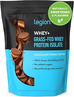 Whey+ Protein Whey Isolate from Grass Fed Cows - Whey Protein Isolate Powder Low Calorie, Non-GMO, Sugar Free, Lactose and Gluten Free, All Natural Protein Powder for Men & Women (30 Servings)