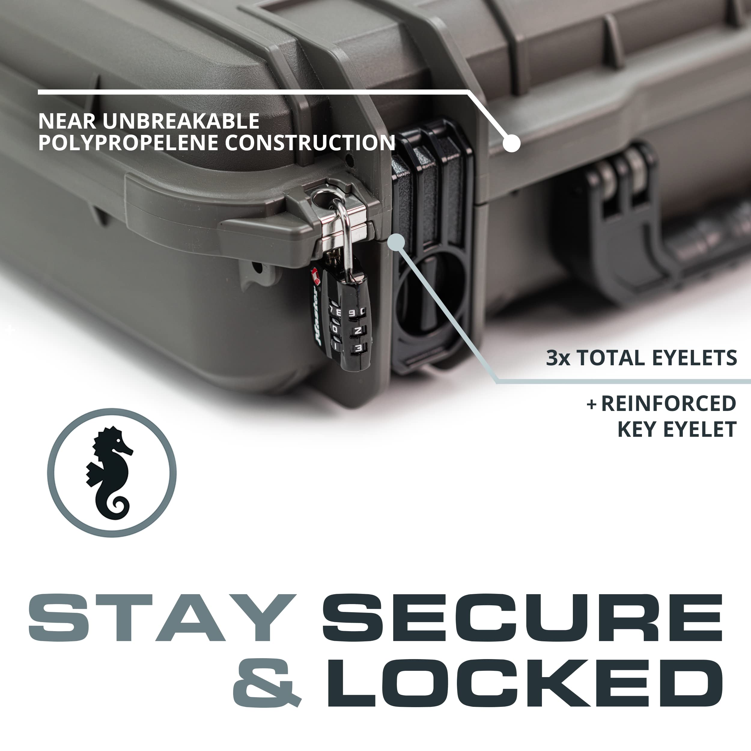 Amazon | Seahorse 710 保護ケース フォームとプラスチックロック付き