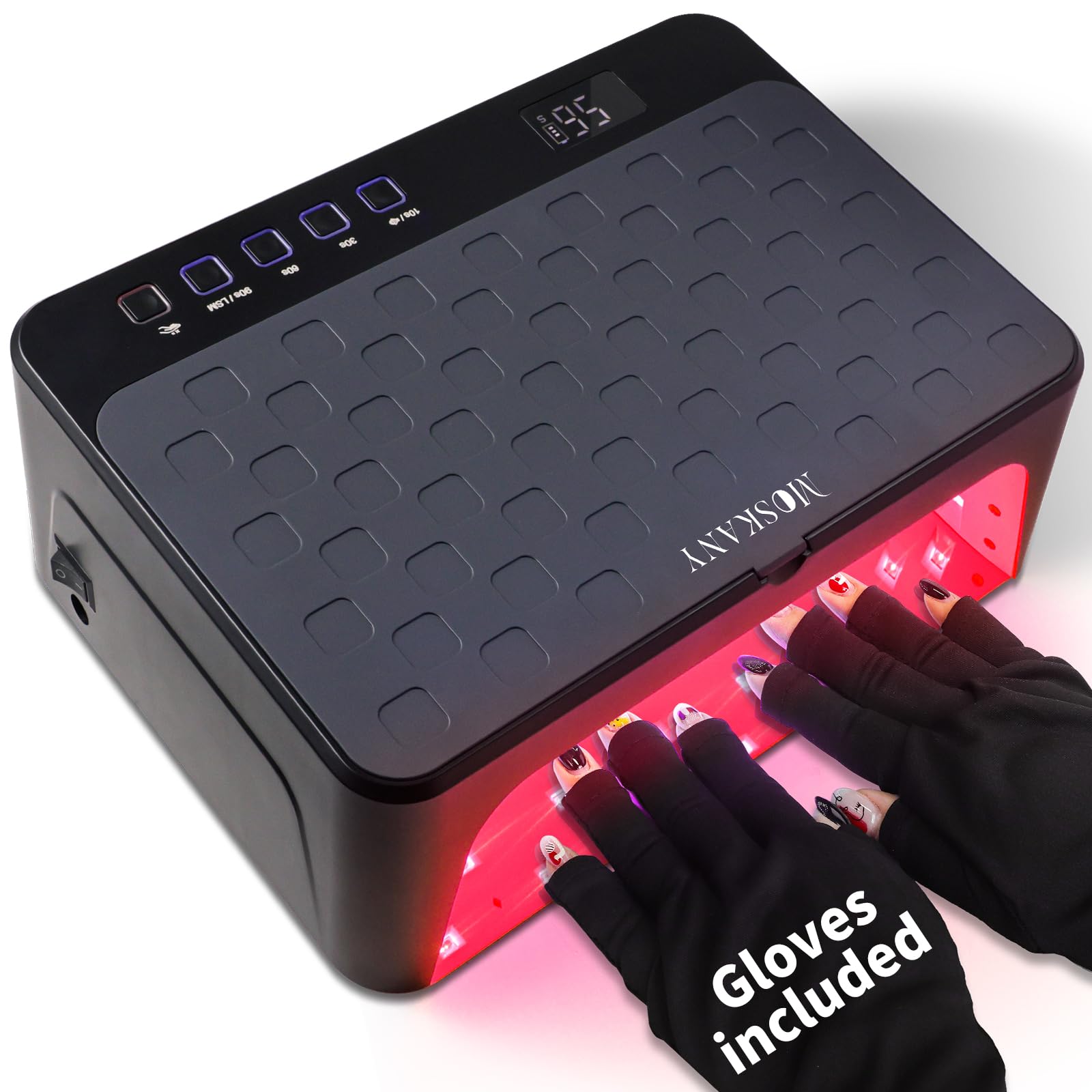 Amazon | MOSKANY コードレス UV LED ネイルランプ Lサイズ ジェル