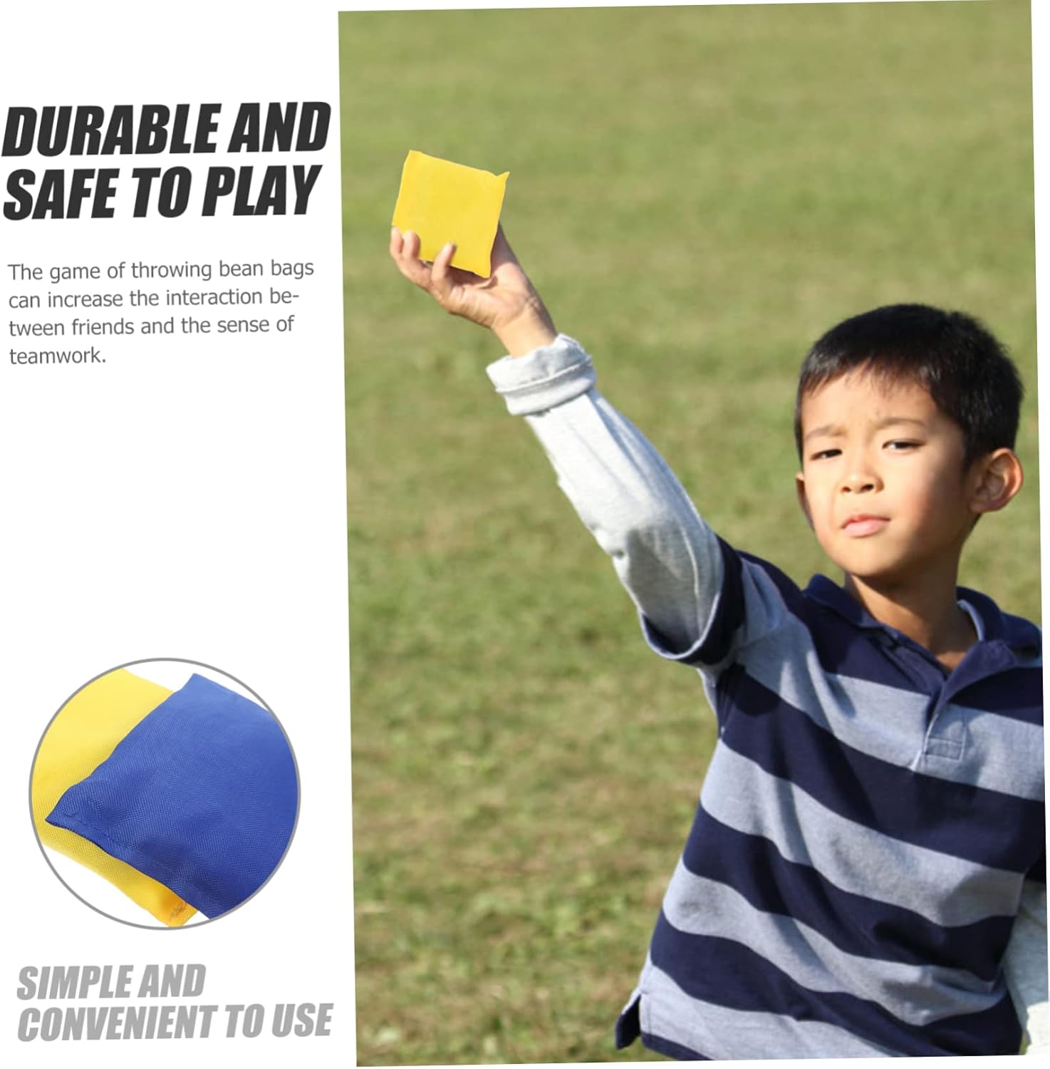 8Pcs Bean Bags for Outdoor Tossing Game Durable Canvas for Family Fun for Boys