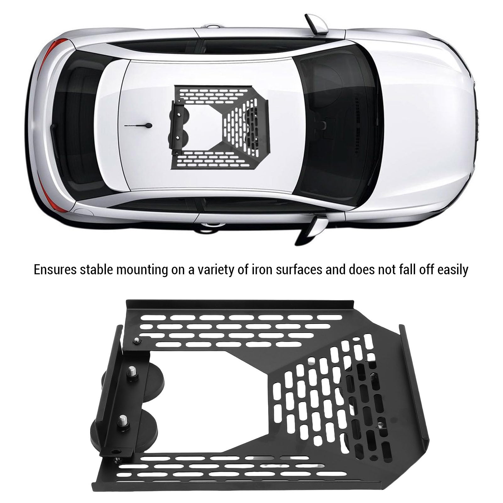 Generic Uchwyt Dachowy Mini Car Roof Mount, Magnetyczny Zestaw Montażowy Mini , Płaski Uchwyt Montażowy do Mini Anteny Satelitarnej do Kamperów, łodzi