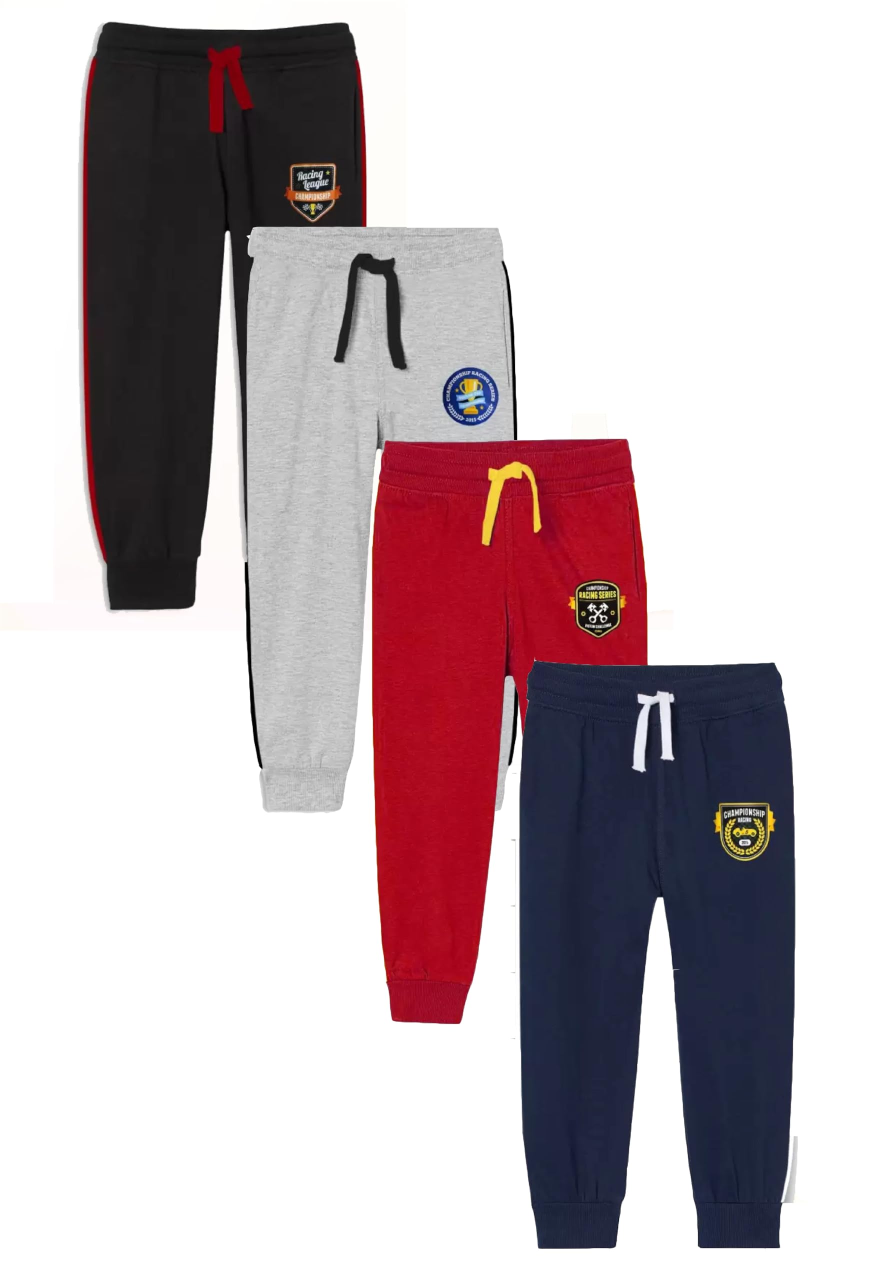 GenericKids Self Design Jogger for Boys & Girls- Pack of 4 (Boys MSCHF pant-4pcs)