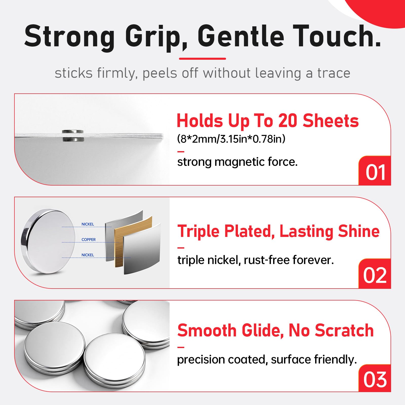 5×3mm Small Magnets for Crafts, Rare Earth Magnets for Fridge - 400Pcs — Amazon image 4