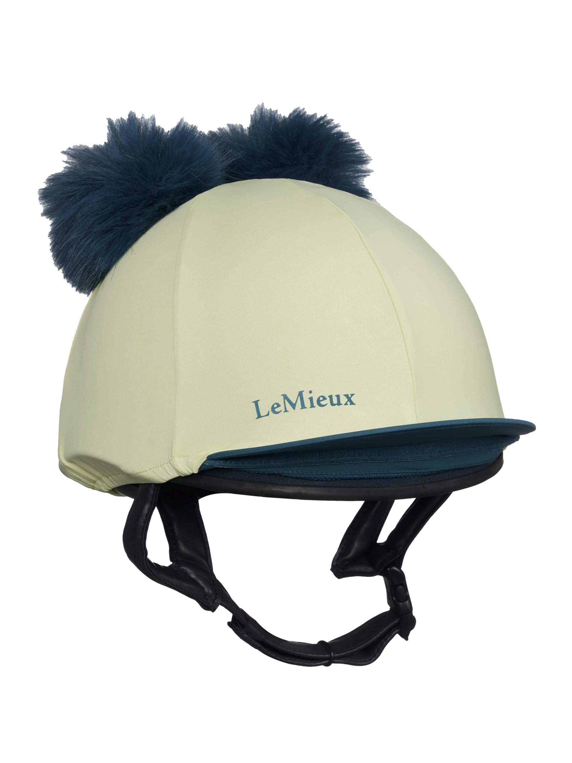 LeMieux Mini-Doppel-Bommelmütze, Seide, abnehmbare Pompons