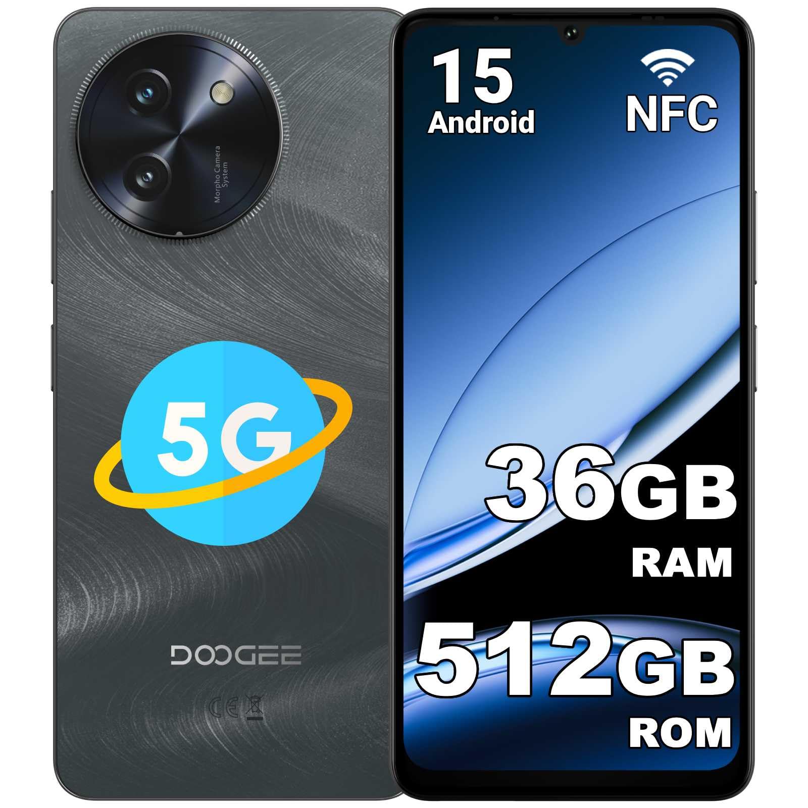 Amazon | DOOGEE Note59 Pro+ 5G対応 スマホ 本体 SIMフリー Android