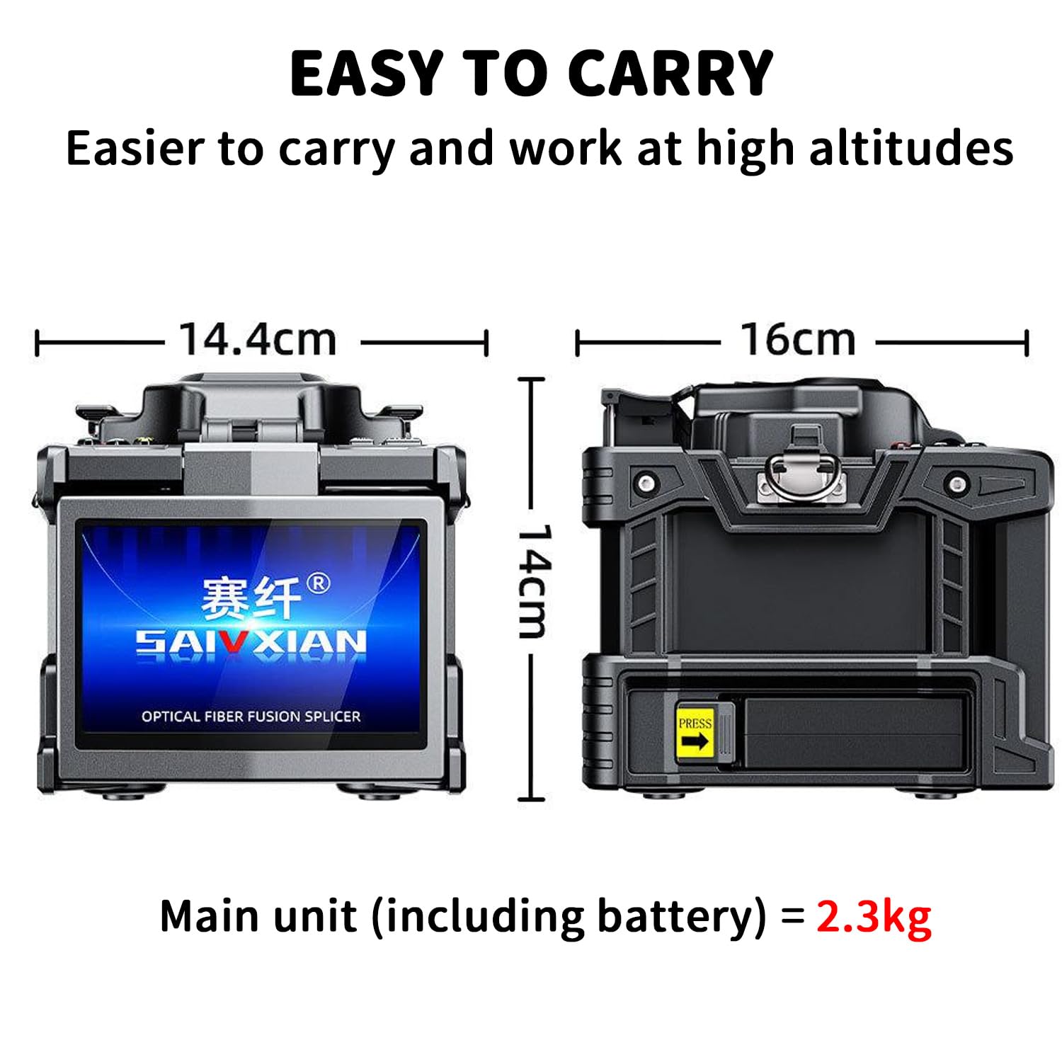 Glasfaser Spleißgerät - TAZZOR Spleißerät Kernausrichtung Autofokus 6 Sek. Spleißen 15 Sek Automatisches schnelles Spleißen und Heizung Kabel LWL Spleißerät Optical Fiber Splicing Fusion Splicer