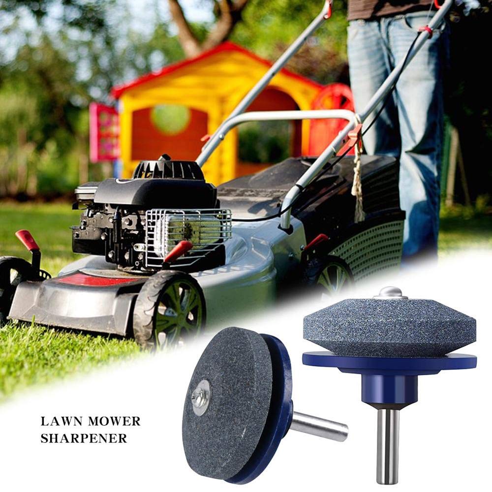 WING Affûteurs pour haches et Couteaux, Aiguiseur de Lames de Tondeuse à Gazon Outil de Jardinage aiguiseur de Lames Universel Outil Rotatif, à Monter sur perceuse,1pcs