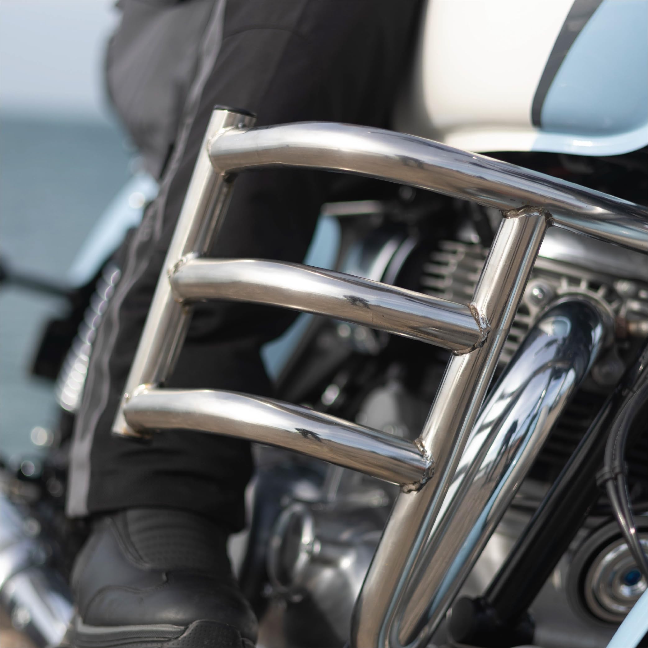 Barre Paramotore per Meteor/Classic/Bullet 350 - Silver - Royal Enfield