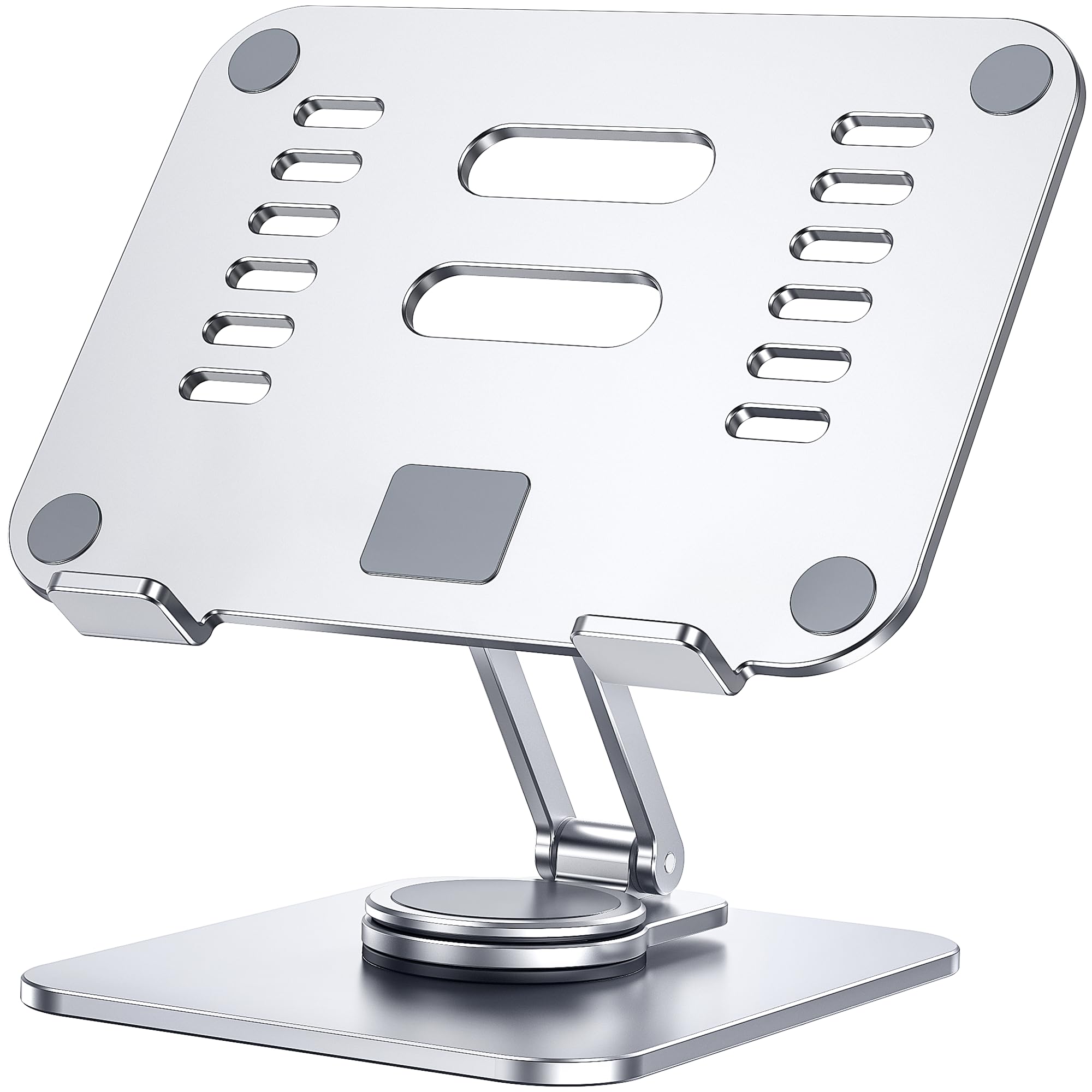 Supporto Tablet in Alluminio Pieghevole Girevole a 360° per Scrivania, Compatibile con iPad Pro 10.5 11 13 Air Mini 5 6 Samsung Tab 4-13 Pollici