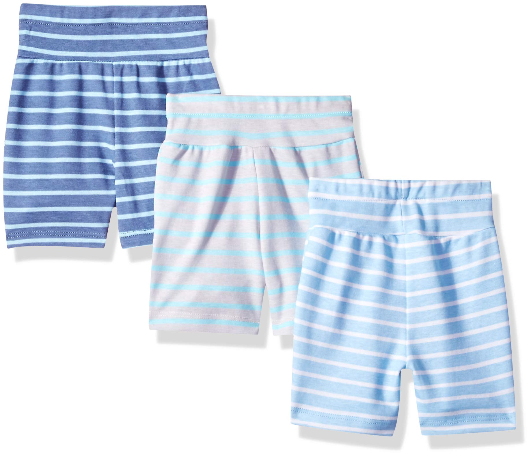Hanes Ultimate Baby Flexy 3 Pack Adjustable Fit Knit Shorts