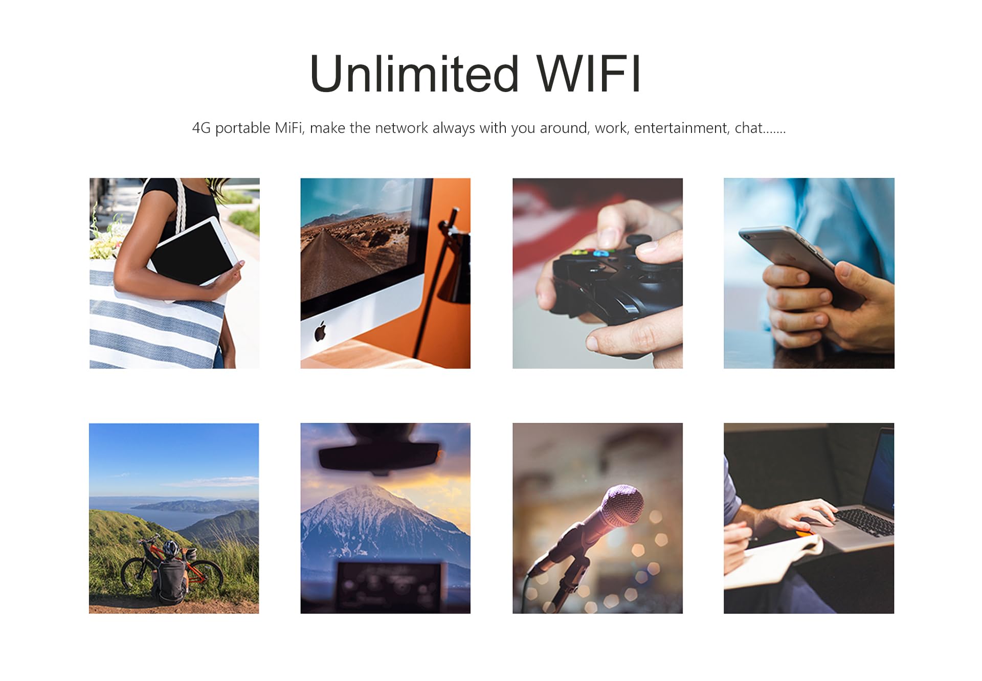 Mobile WIFI portatile hotspot 4G LTE sim router cat4 150Mbps.3000mAh modem WI-fi usb wireless per viaggio e sul lavoro .no navigare.modifica APN (mobile)