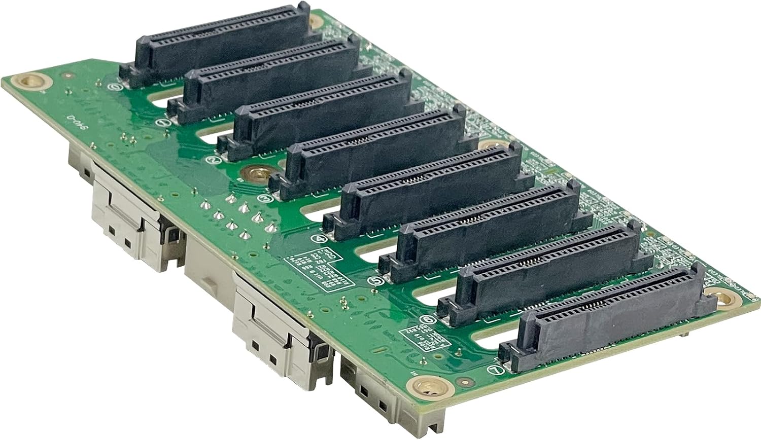 Generic ZhenLoong 2.5-inch 8 Bay NVMe U.2 SSD Hard Drive Disk HDD Hot-swap Module Cage with 32Gb Backplane SFF8654 X8 Interface/Installation of 2 Optical Drive Positions.
