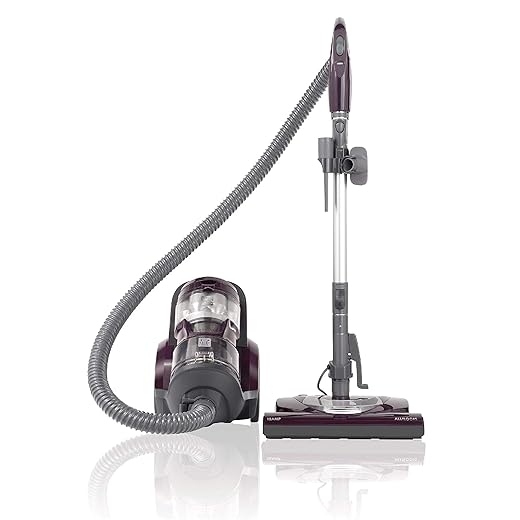 Kenmore 22614 Pet Friendly Lightweight Bagless Compact Canister Vacuum with Pet Powermate, HEPA, Extended Telescoping Wand, Retractable Cord and 2 Cleaning Tools-Purple