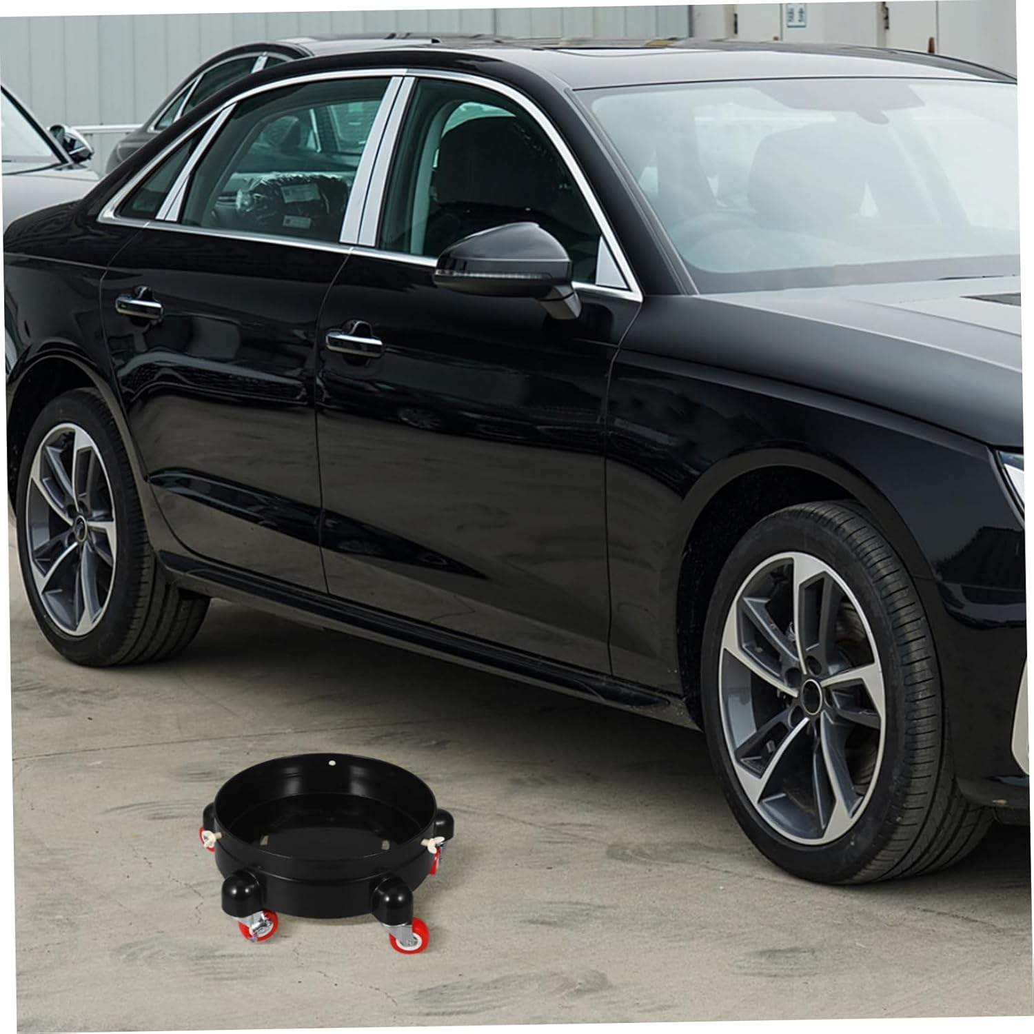 Amosfun Heavy-Load Car Wash Base Caster Wheels Stand for Workshop Outdoor Projects