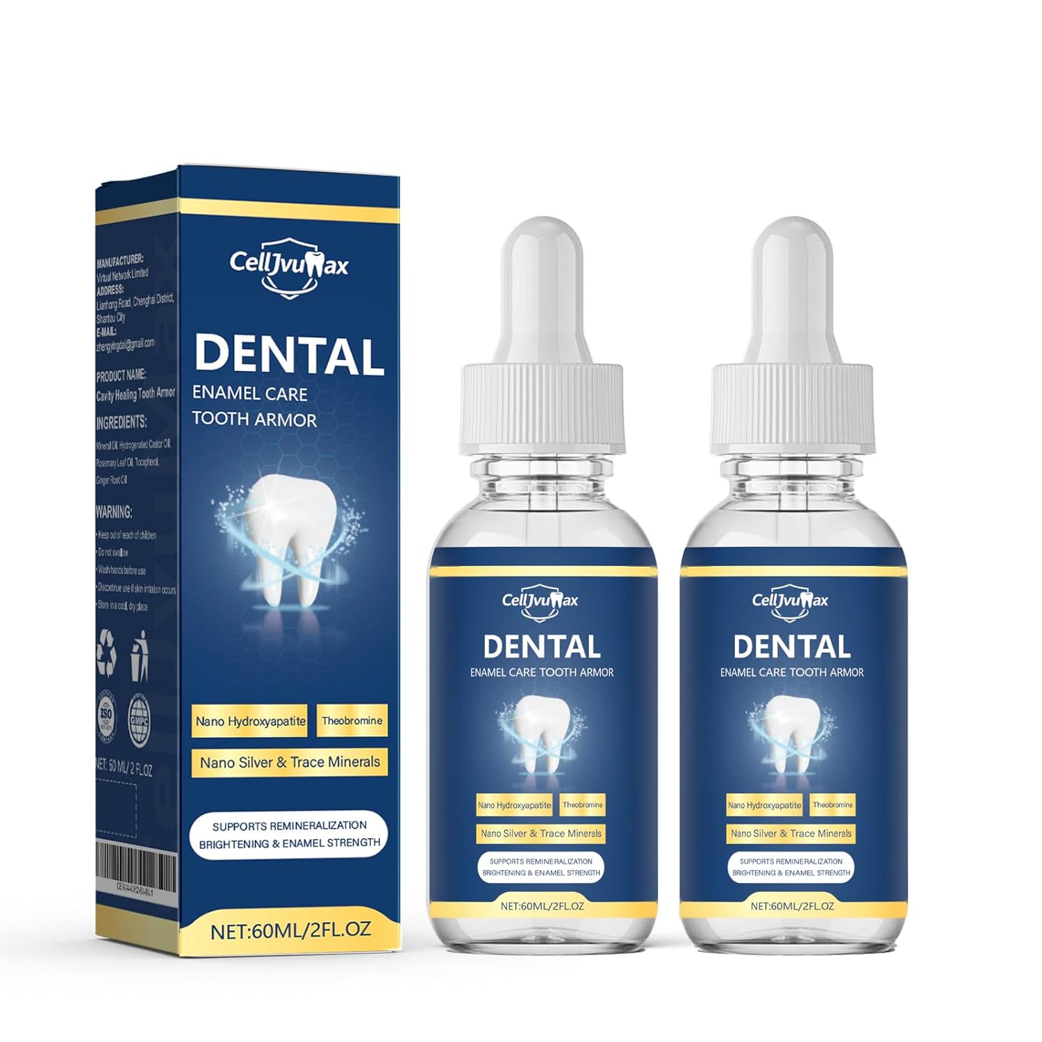 Tooth Armor Enamel Care Liquid - Enamel Support with Hydroxyapatite Gum Teeth Support Daily Dental Maintenance 2