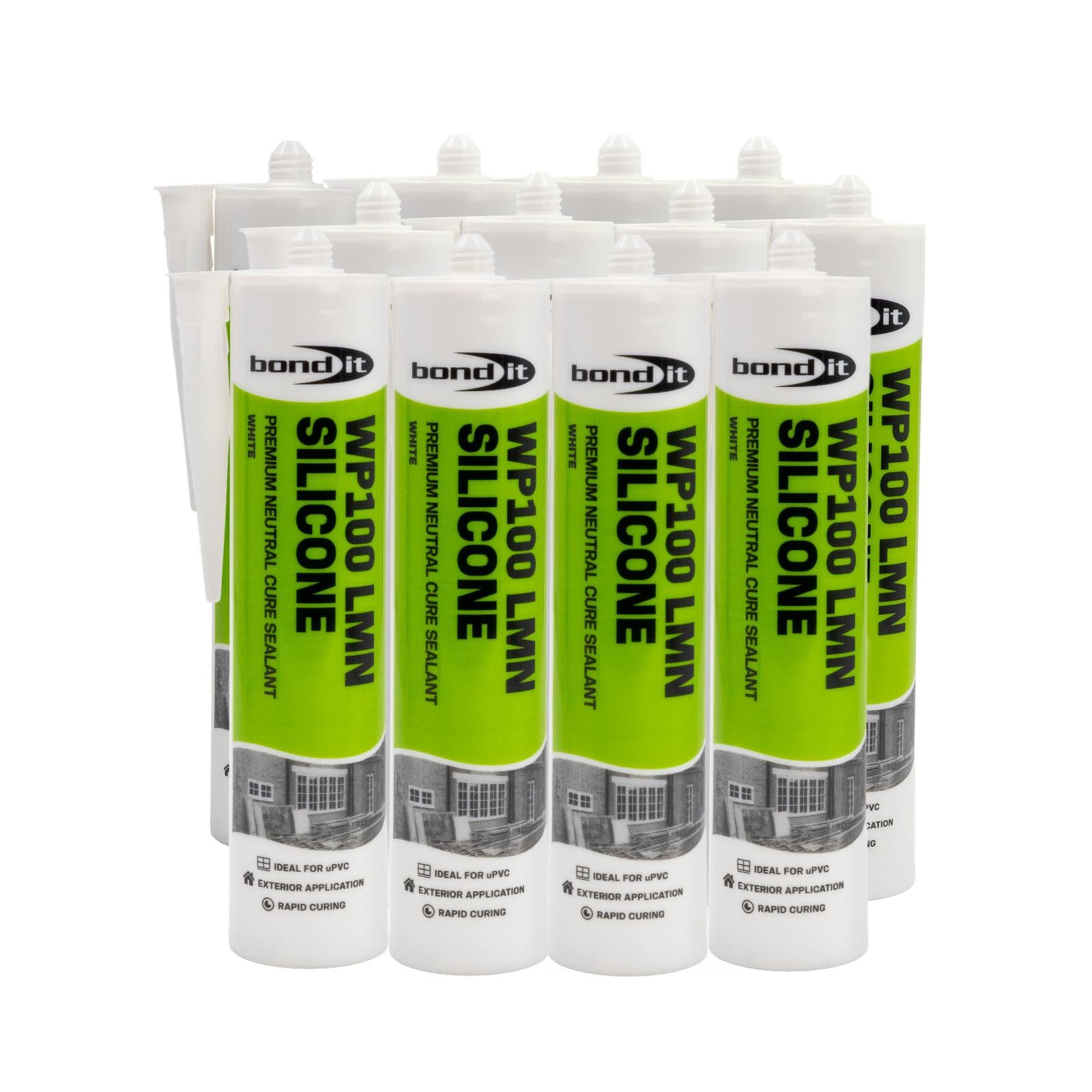 Bond-It WP100 Neutral Silicone Sealant (12 Pack) - White