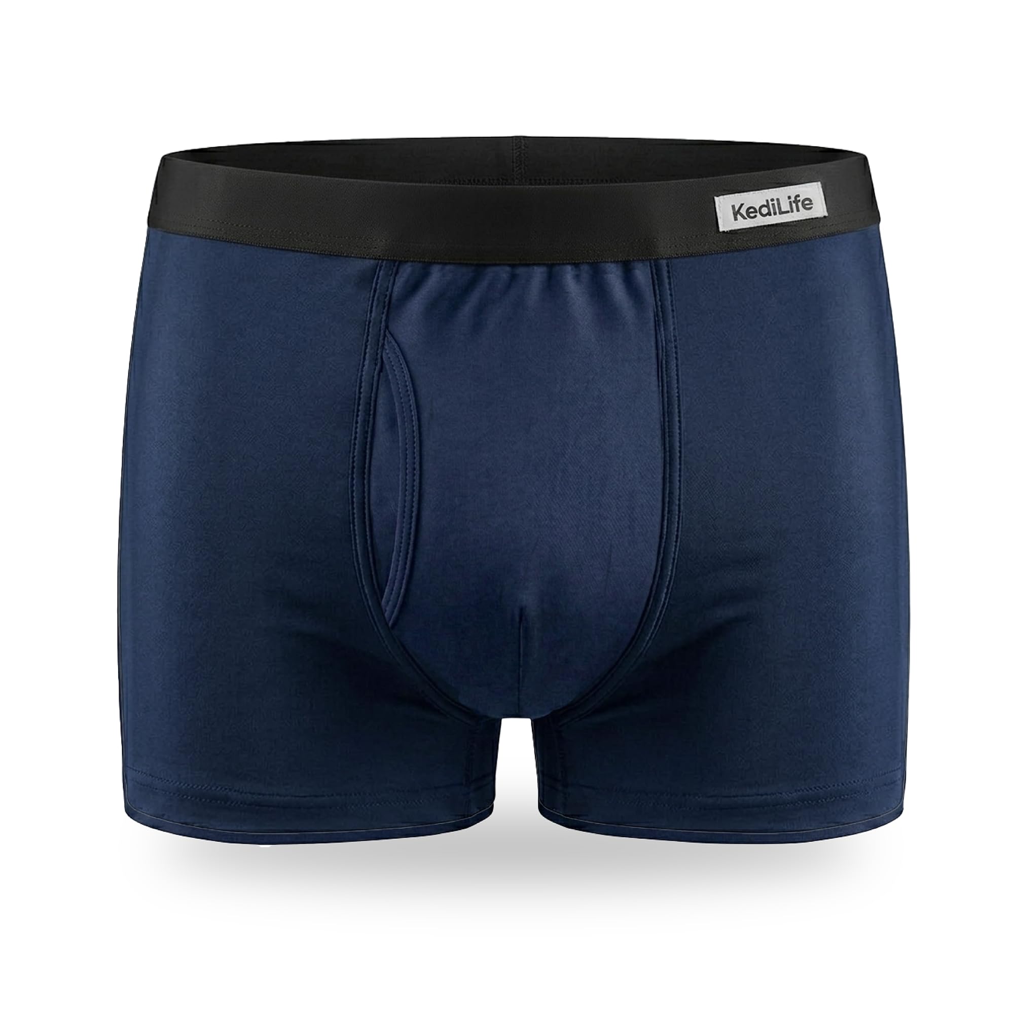 Mutande Incontinenza Uomo - 2x Boxer Assorbenti per Piccole Perdite Urinarie (250-300 ml) - Taglia M - Lavabili, Riutilizzabili e Discrete - Mutanda Assorbente Maschile, Colore Blu