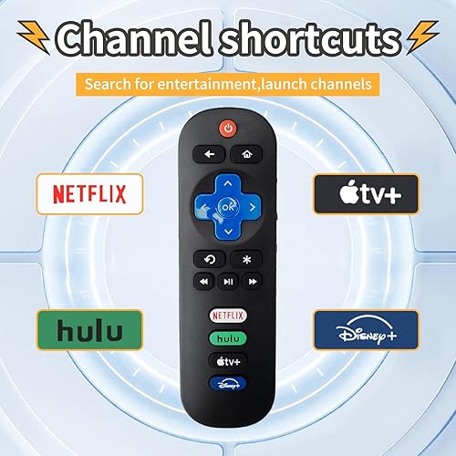 Miniatura 6 de Nuevo control remoto universal para todos los televisores Roku, compatible solo con el control remoto de TV Roku, repuesto para TCL RokuHisense