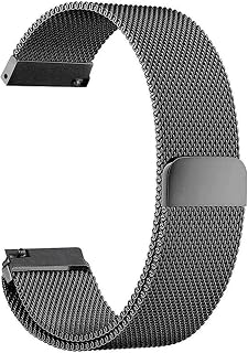 Watch Strap Mesh Loop Watchbands 16mm 18mm 20mm 22mm 24mm Silver Rose Gold Black Bracelet Wrist Watch Band Strap 11 (Color : 18mm, Size : Black)