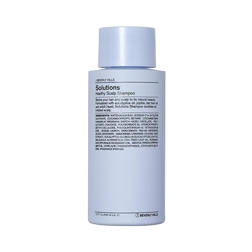 J Beverly Hills Blue Solutions - Champú saludable para cuero cabelludo con árbol de té para control de acumulación, 12 onzas