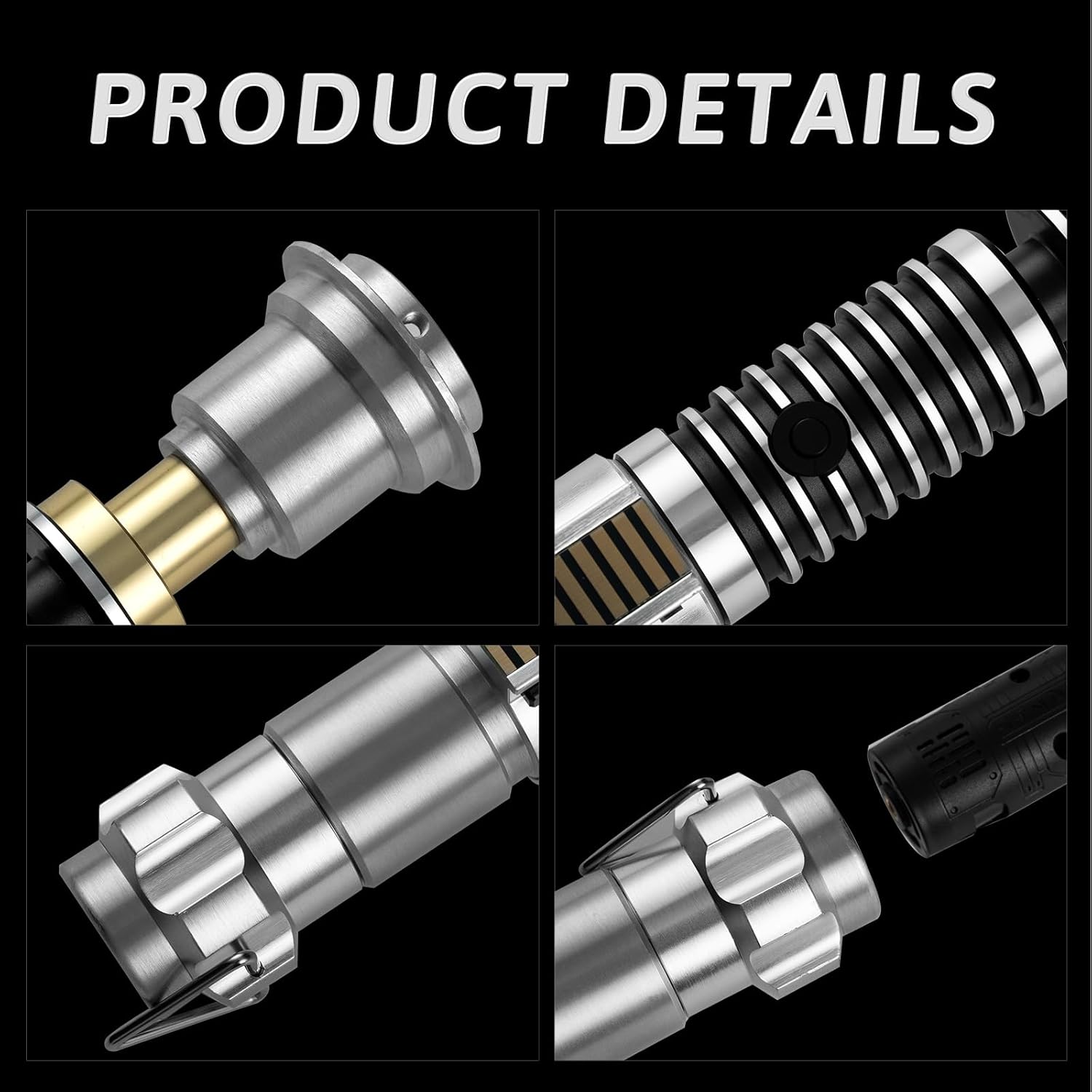 SaberLabs Lightsaber with Bluetooth App, Smooth Swing, 16 Sound Fonts, 3 Light Effects, Infinite Color Change and Motion Control. Light Saber for Adults and Cosplay. (RGB-LS)