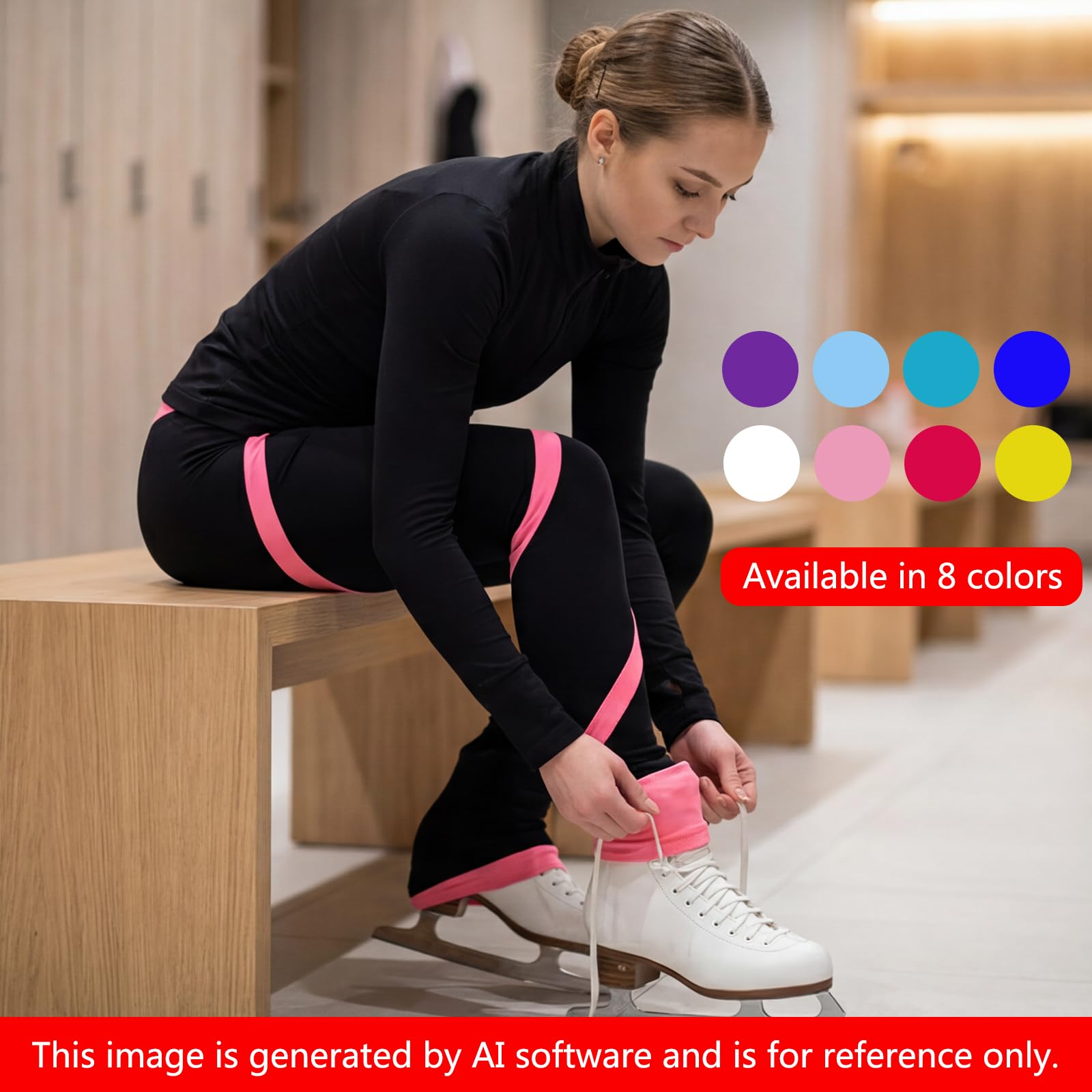 Trajes de entrenamiento de patinaje artístico para mujer, pantalones de terciopelo