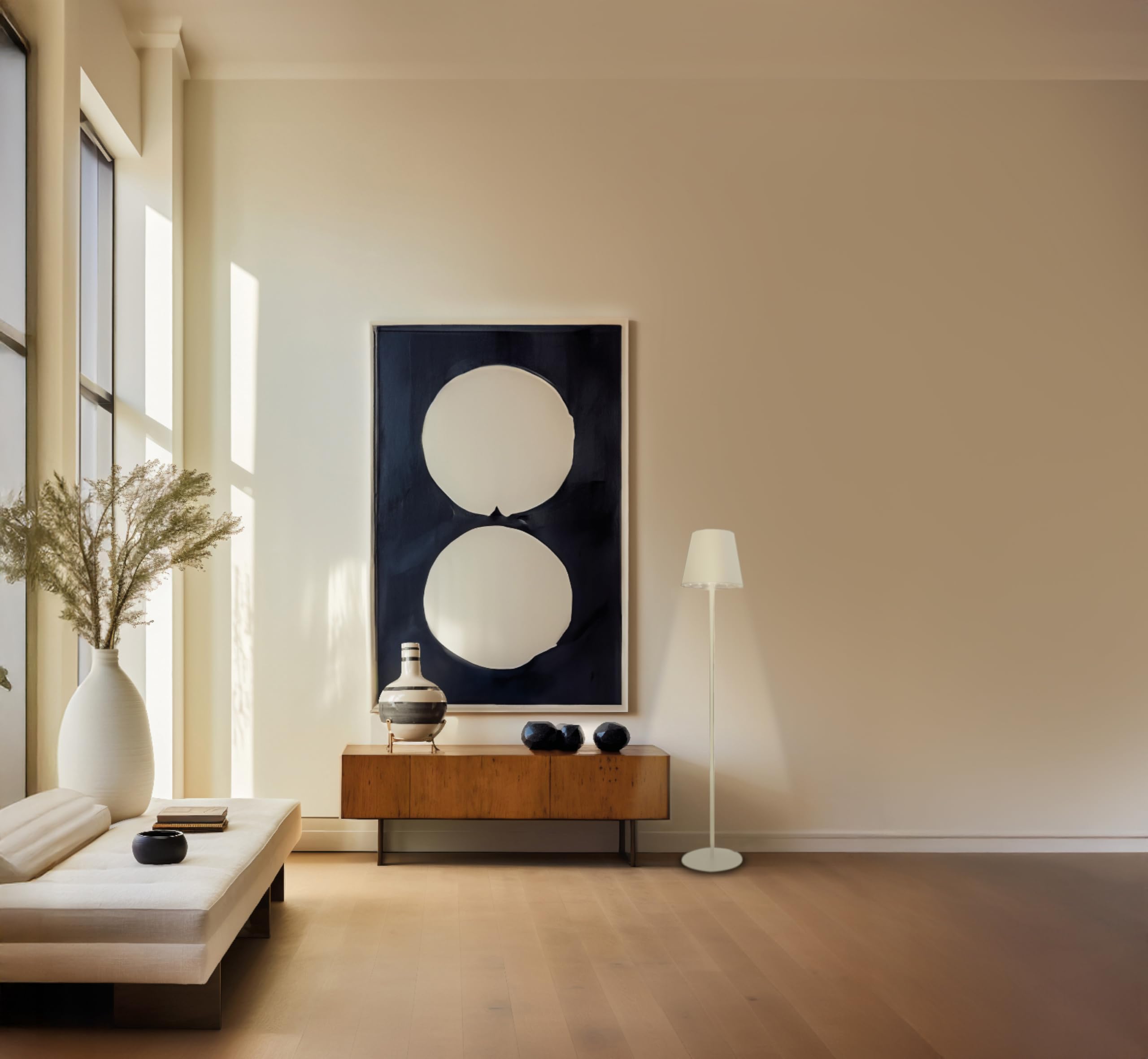 Majestic AGATA XL - Lampada LED ricaricabile modulabile su tre altezze diverse (H147/104/21,7cm), Luce Calda-Naturale-Fredda, Telecomando, Adatta per interni ed esterni IP54, Telecomando, Sabbia