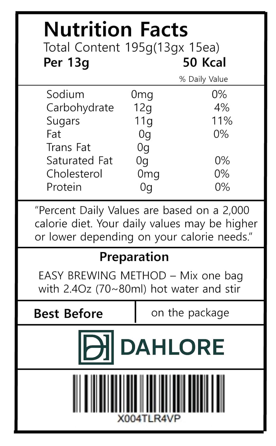 Korean Kudzu (Arrowroot) Drink Mix 칡차 Traditional Herbal Powder Made with Kudzu Root | Instant Stick Packs for Easy Hot Brew | Naturally Caffeine-Free | DAHLORE (Kudzu) - Image 2