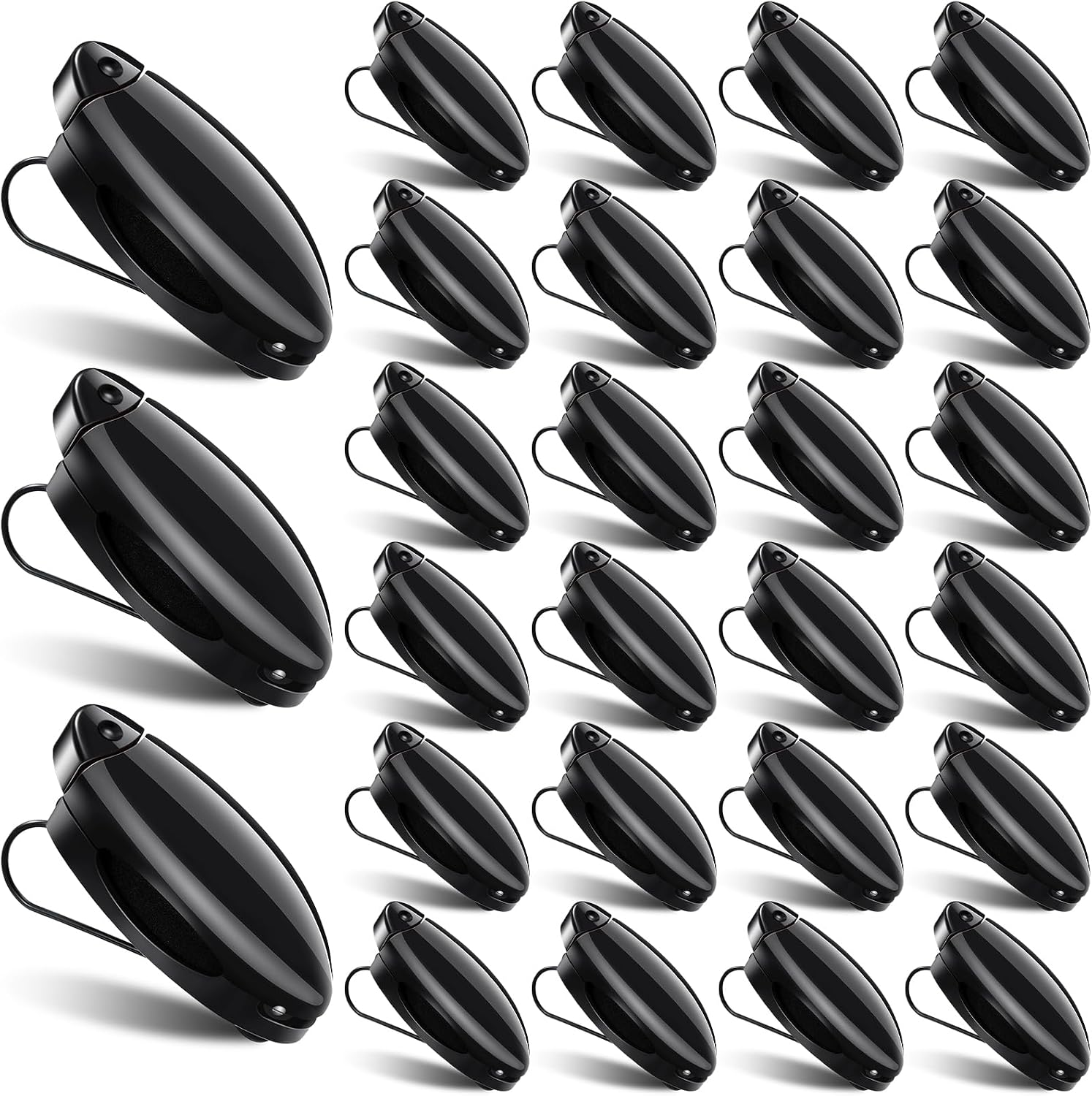 Frienda 30 Pieces Car Sunglasses Holder for Sun Visor Car Clip Bulk, Accessories Interior Eyeglasses Mount Ticket Card Clip Glasses Holder Auto Clip Holder(Black)