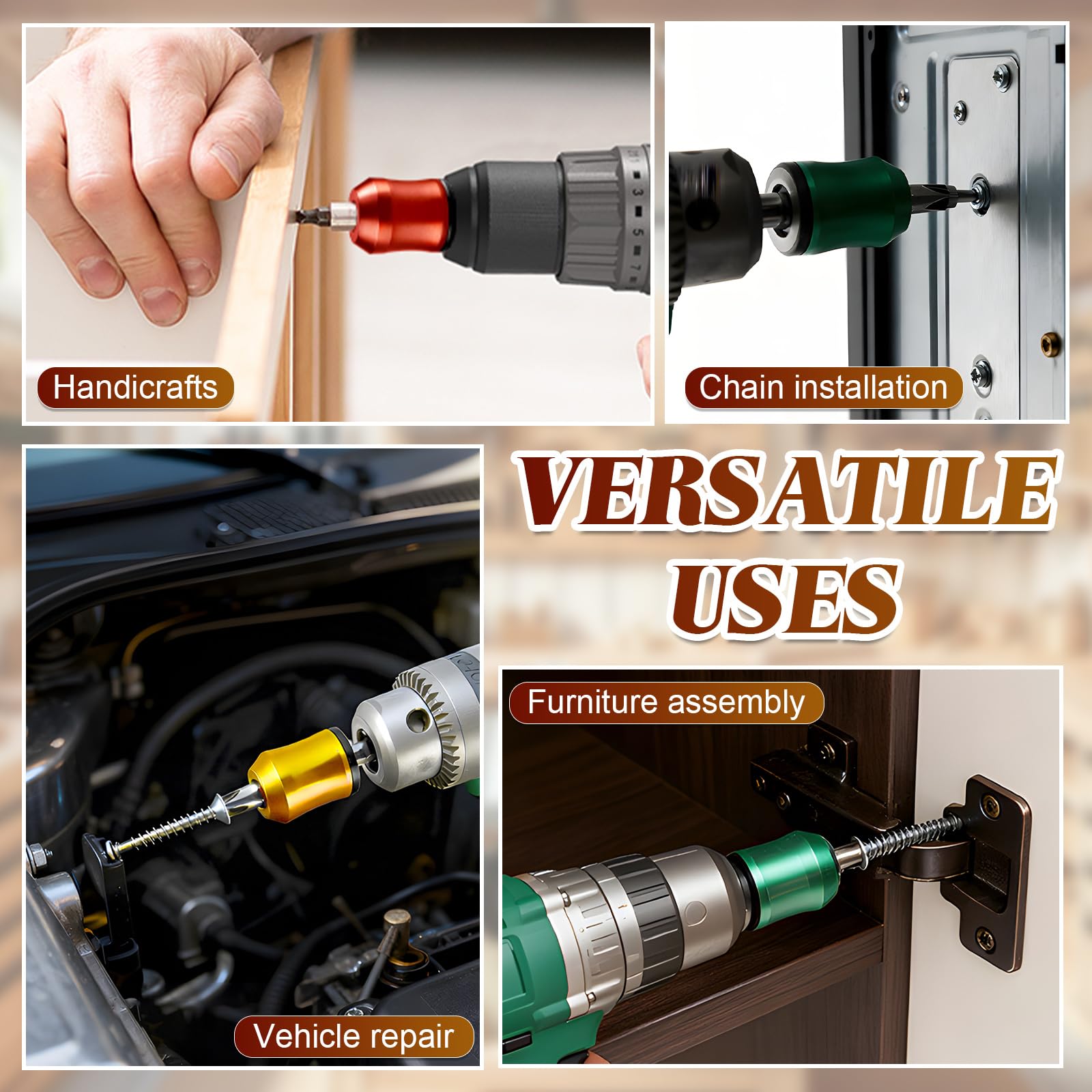 Magnetic Screw Holder - Strong Grip for Drill & Screwdriver -5