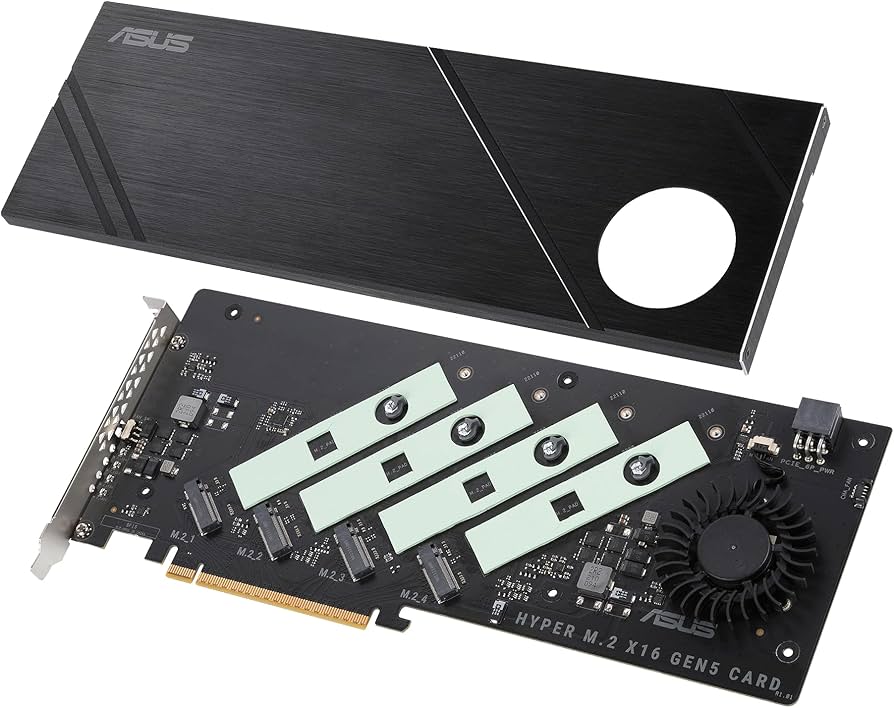 Amazon.co.jp: ASUS Hyper M.2 x16 Gen5 カード (PCIe 5.0/4.0) 4つの Amazon.co.jp: ASUS Hyper M.2 x16 Gen5 カード (PCIe 5.0/4.0) 4つの