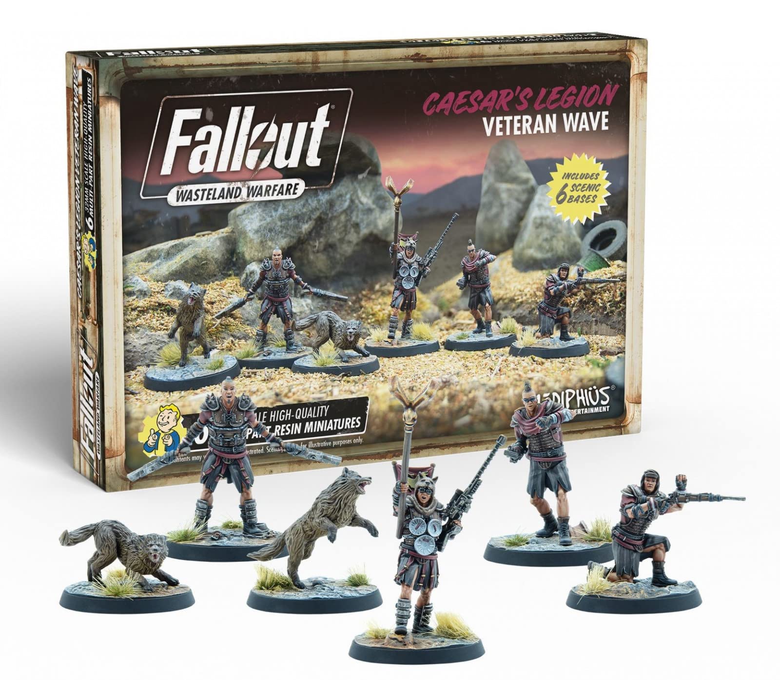 ModiphiusFallout - Wasteland Warfare - Caesar's Legion Veteran Wave,Multicolor