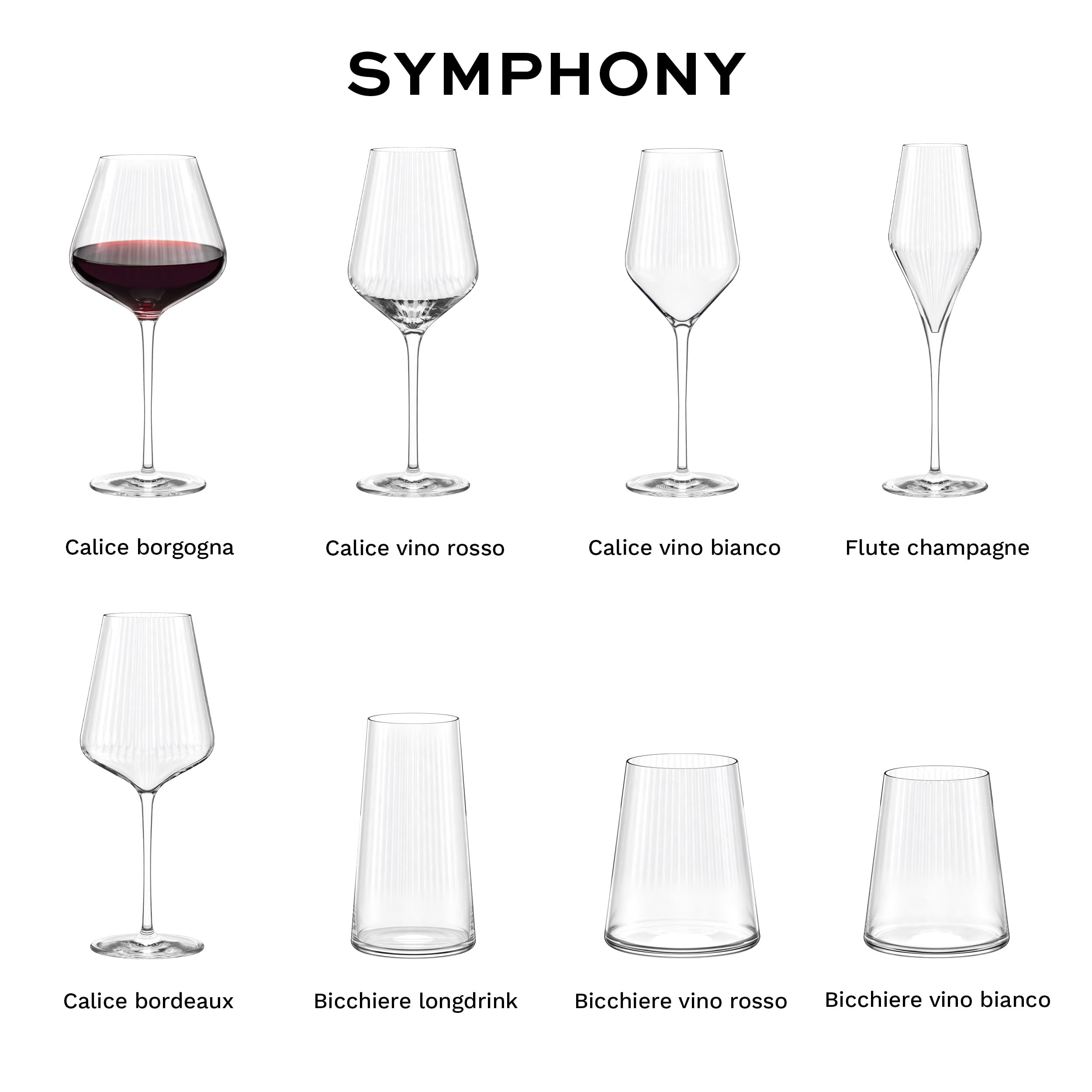 Stölzle Lausitz Calici Borgogna Symphony Set da 6 710 ml – Calici Eleganti Ideali per Vini Borgogna – Bicchieri in Cristallo per Massima Espressione del Gusto – Lavabili in Lavastoviglie & Antiurto