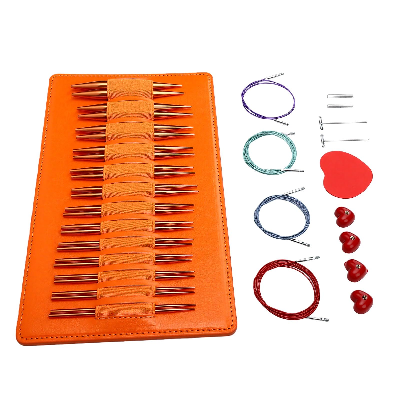 Luocute Set di Ferri Circolari in Alluminio, da 3,0 a 10,0 Mm