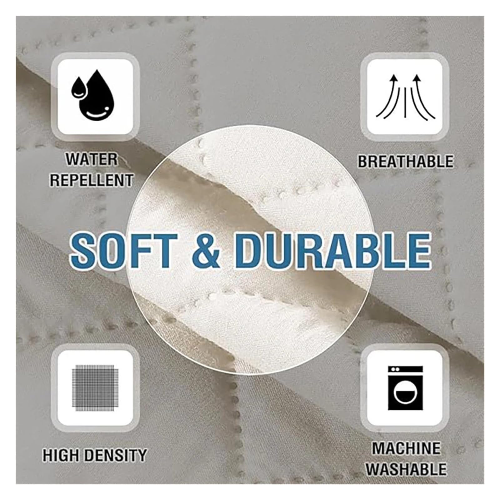 Organizador de Reposabrazos para Sofá Fundas for reposabrazos de sofá, Resistentes al Agua, Soporte de Control Remoto, Organizador de reposabrazos for Revista, 2 uds.(Ivory)