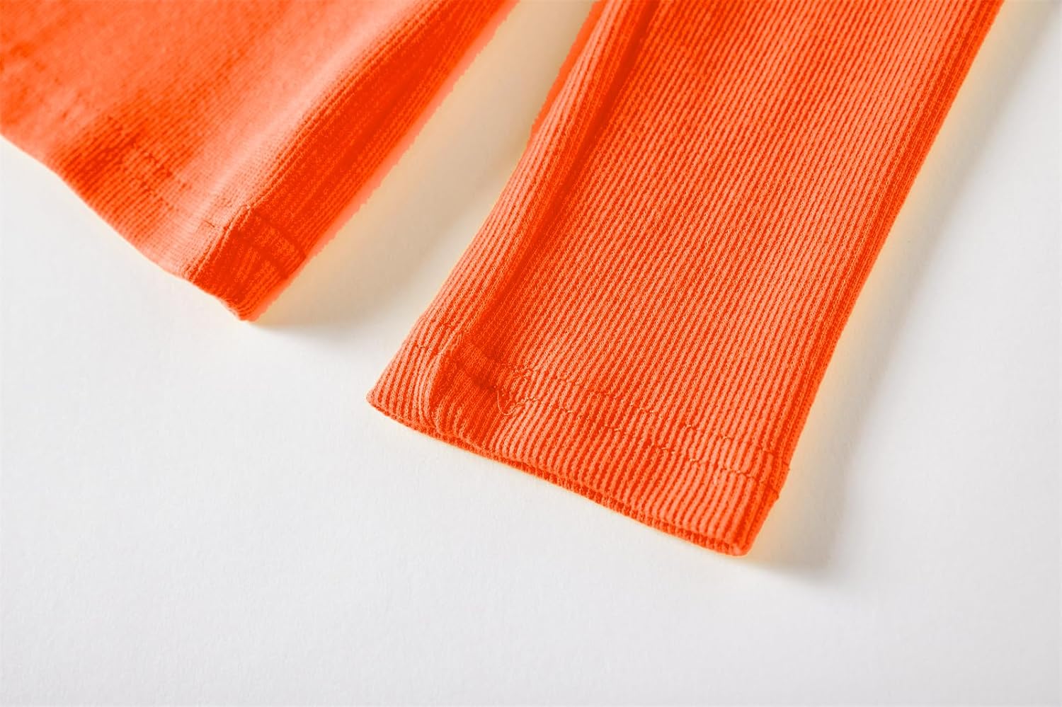 Girls Long Sleeve T-Shirt Cotton Rib-Knit Tees Toddler Stretch Basic Warm Round Neck Tops - Image 6